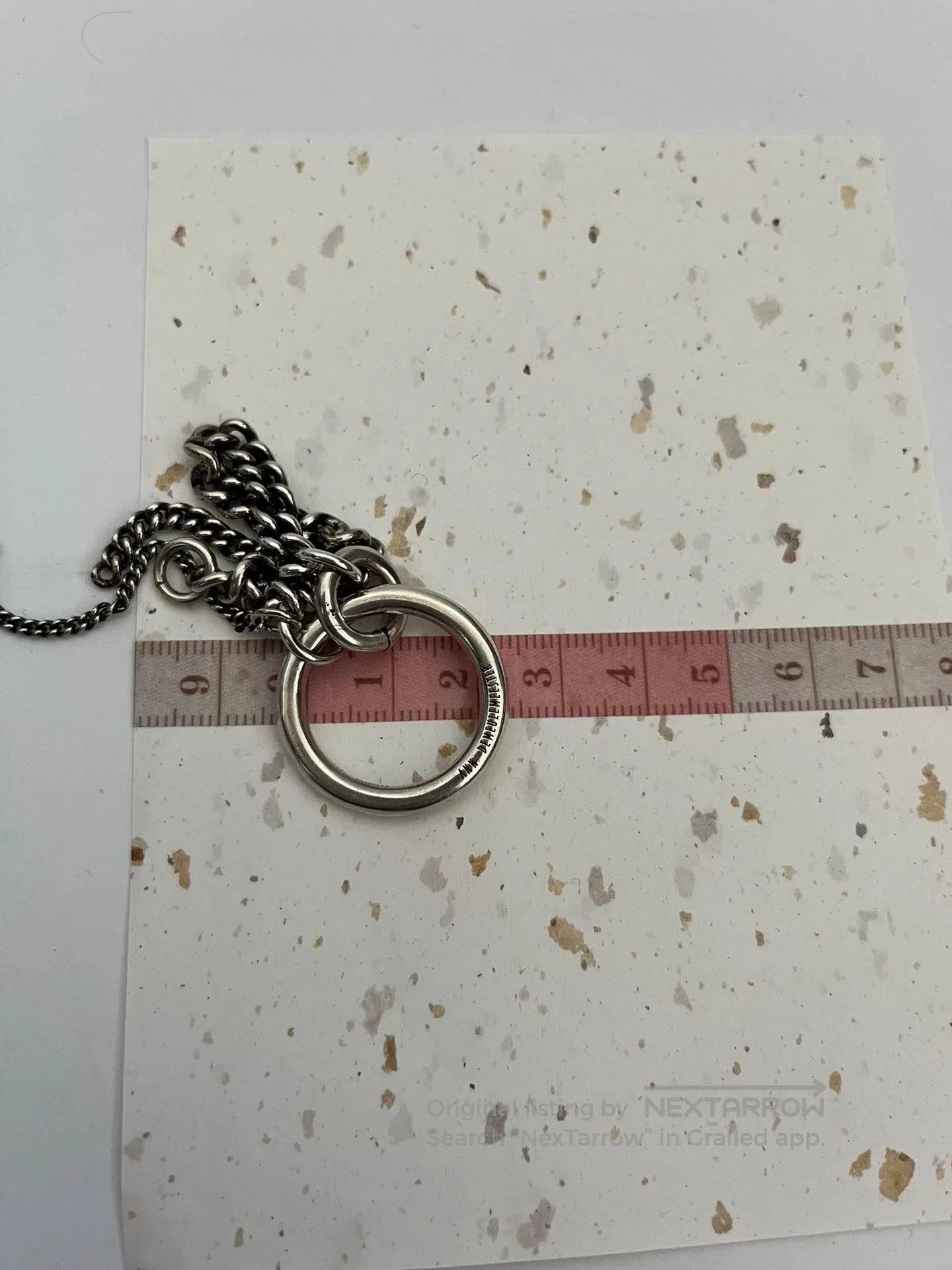 Ann Demeulemeester ANN DEMEULEMEESTER Silver Chain Ring. Size ONE SIZE - 6 Thumbnail