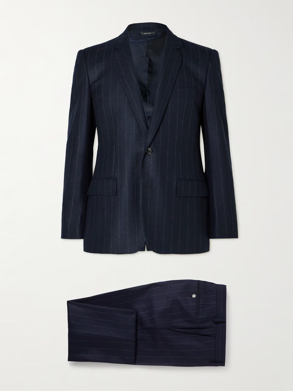 Loro Piana o1w1db10824 International Cashmere Suit in Navy Blue Size US S / EU 44-46 / 1 - 1 Thumbnail