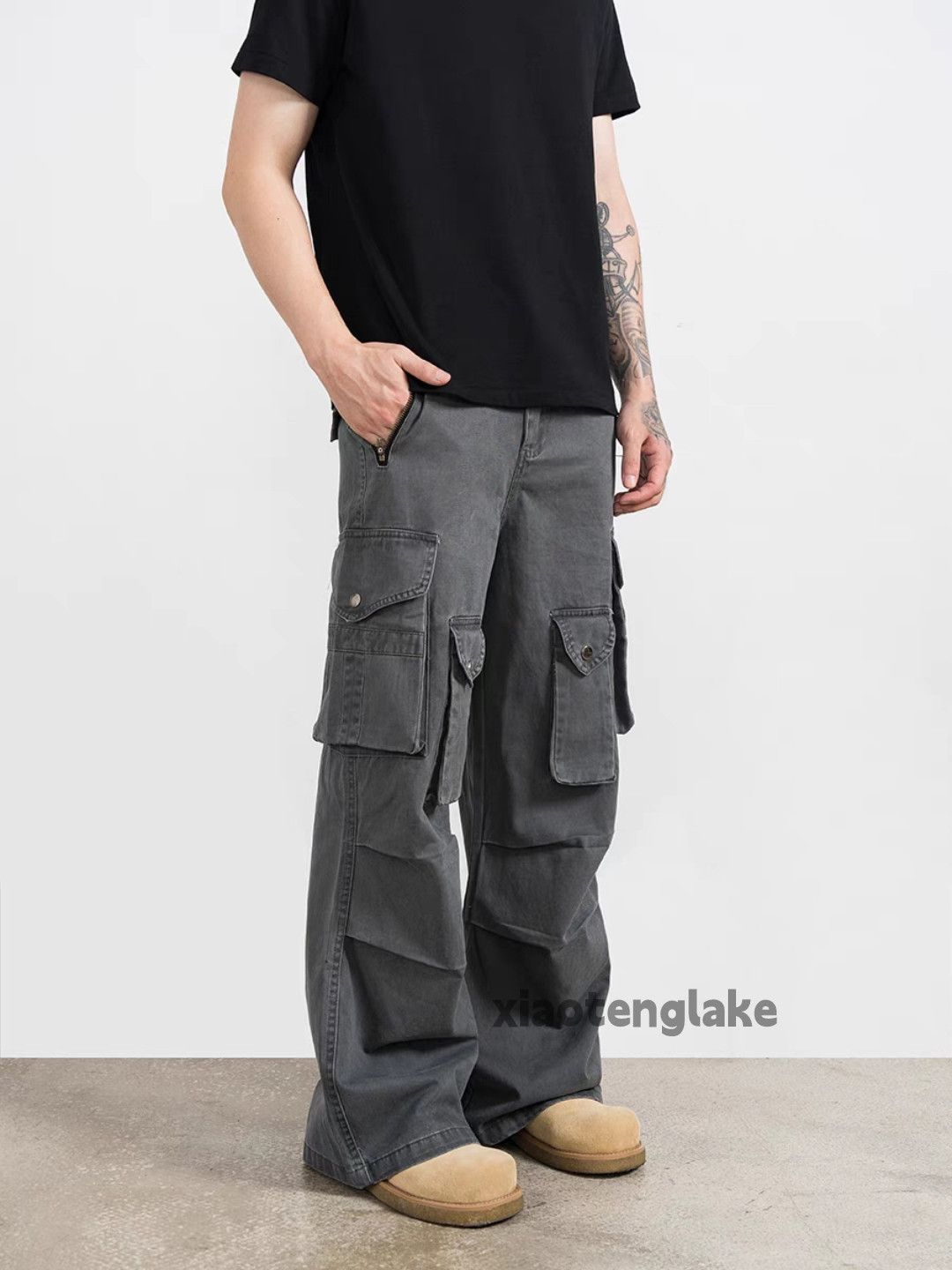 Designer × Japanese Brand × Vintage utility military outdoor skate hiphop flared cargo pants Size US 30 / EU 46 - 6 Thumbnail
