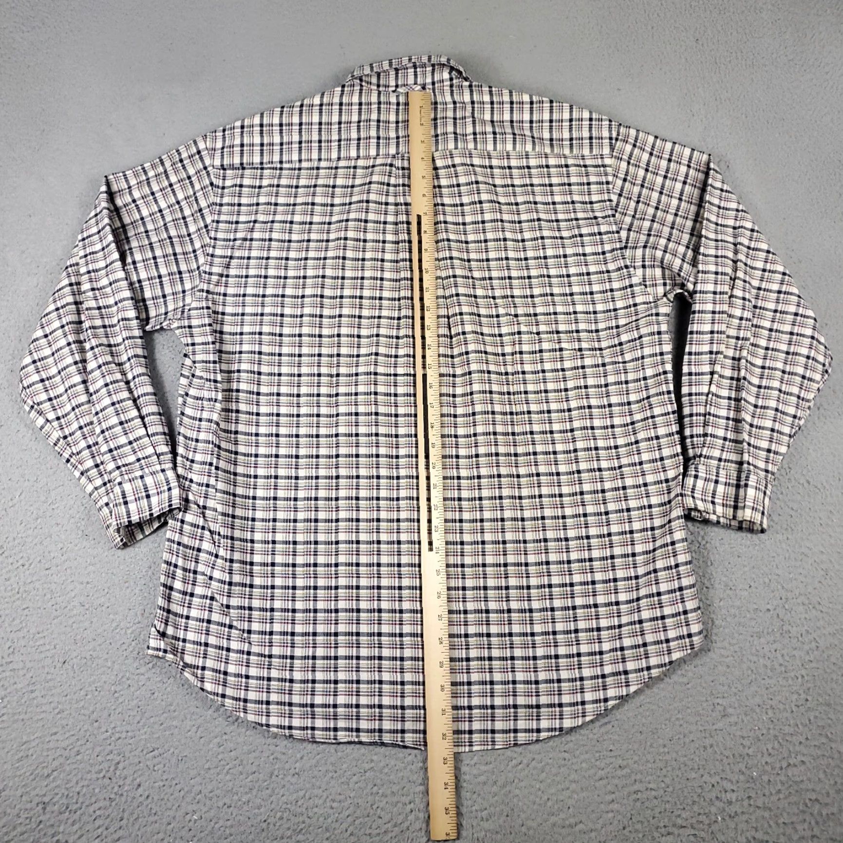 Tommy Hilfiger Tommy Hilfiger Shirt Mens Large Blue Beige Plaid Button-Up Long Sleeve Casual Designer Shirt Mens L Blue Beige Plaid Size US L / EU 52-54 / 3 - 5 Thumbnail