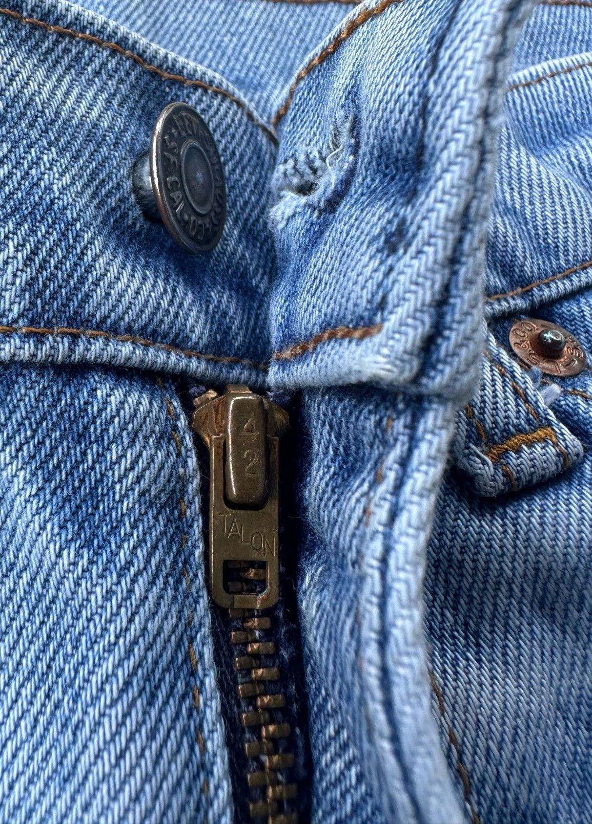 Levi's Vintage 70s Levi’s orentag top button 8 denim jeans Size US 30 / EU 46 - 6 Thumbnail