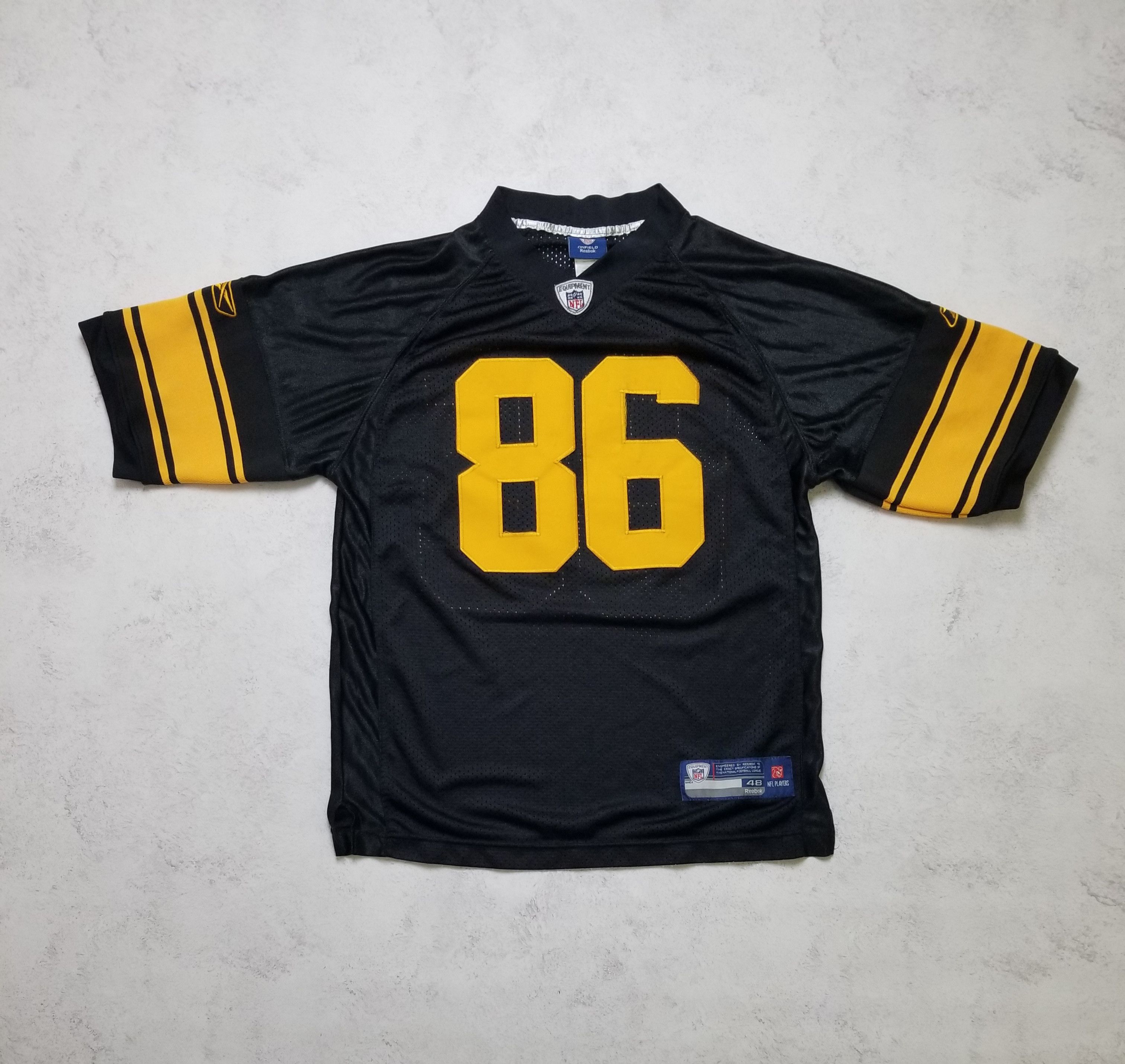 Reebok Pittsburgh Steelers Hines Ward #86 RARE Alternate Jersey Size US S / EU 44-46 / 1 - 1 Thumbnail