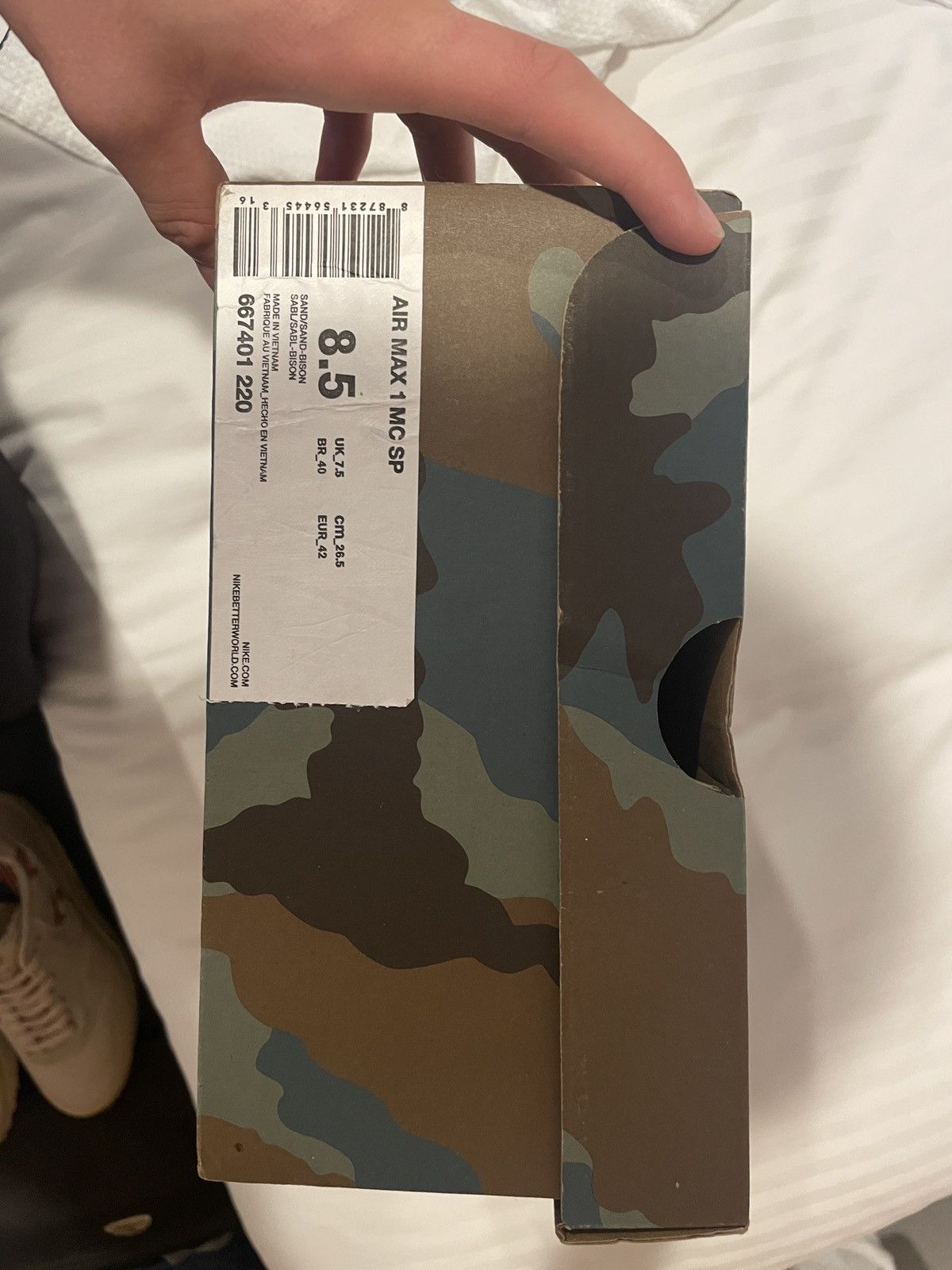 Nike Air Max 1 Mc Sp “USA Camo”/ “Sand Bison” Size US 8.5 / EU 41-42 - 7 Thumbnail