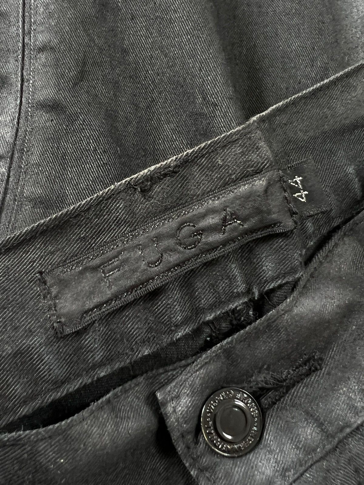 GOSTAR DE FUGA Fuga Black Smoke Bondage Flare Cargo Pants Size US 33 - 12 Thumbnail