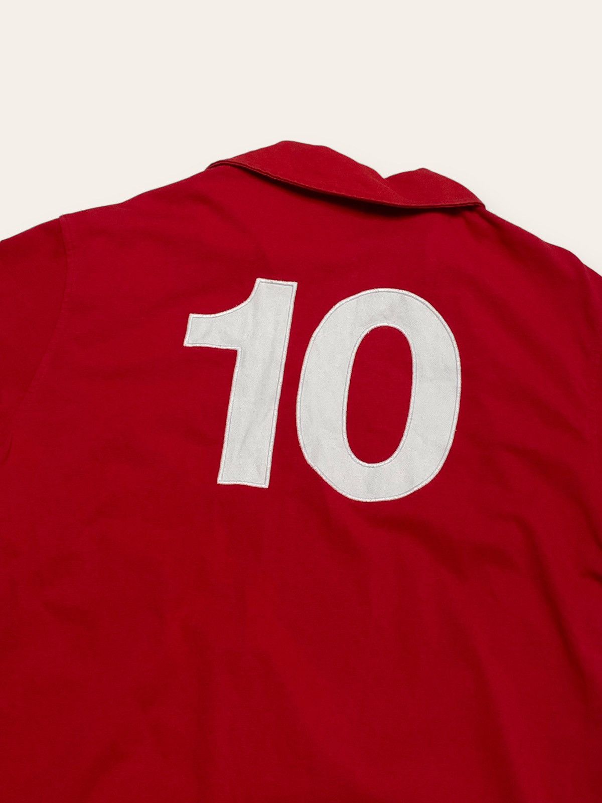 Vintage Vintage WALES Gumry 10 Red Polo Shirt Big Logo Size US M / EU 48-50 / 2 - 6 Thumbnail