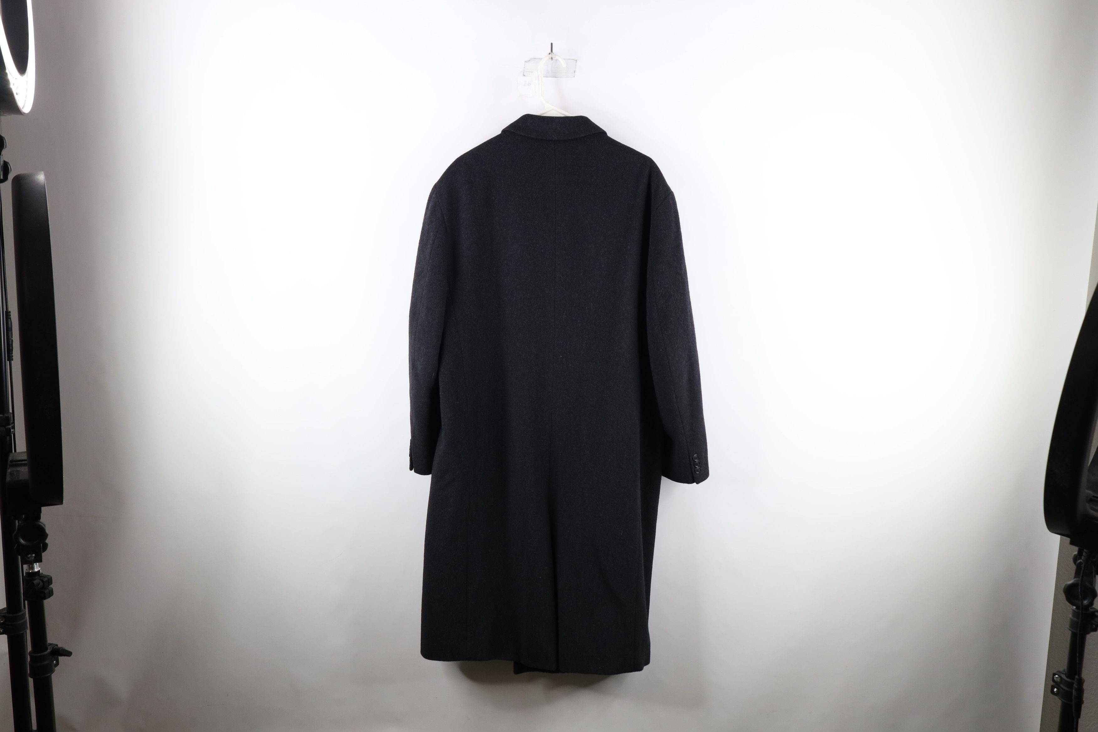 Ralph Lauren × Vintage Vintage 90s Ralph Lauren Overcoat Jacket Charcoal Gray Size US XXL / EU 58 / 5 - 14 Thumbnail