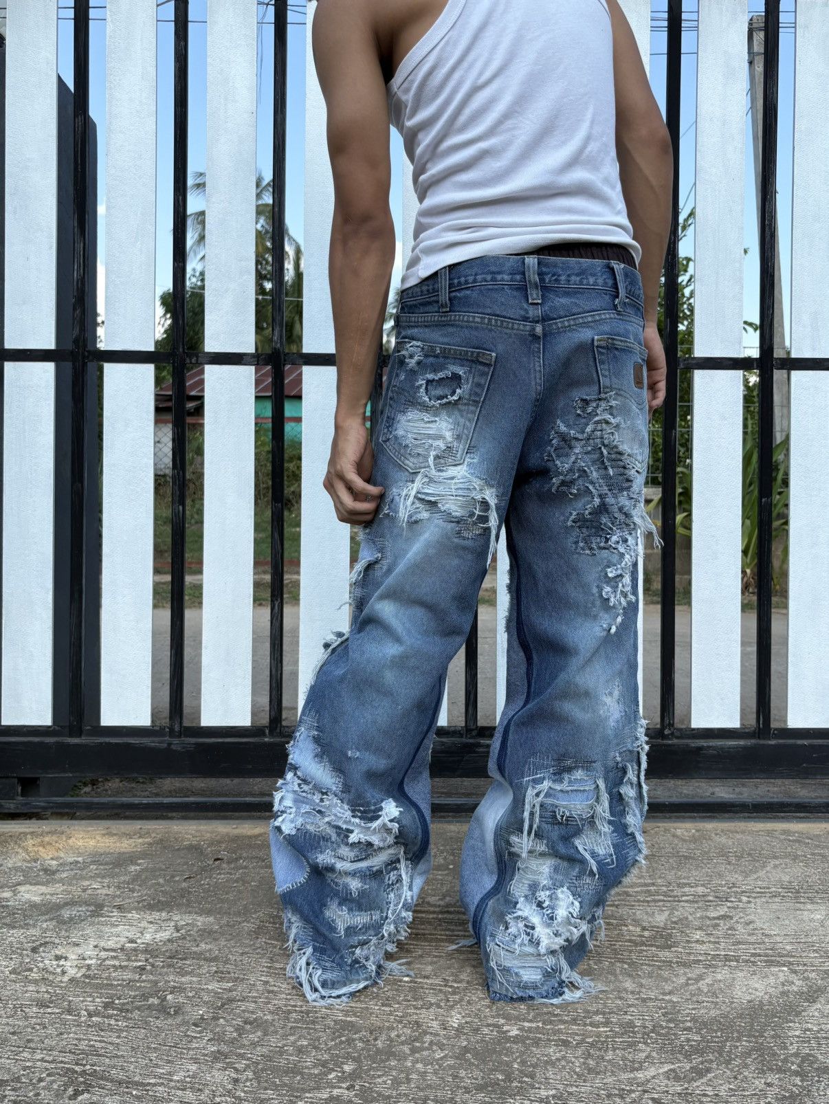 Carhartt Fray Theory Denim 1of1 (size35x31) Size US 35 - 20 Thumbnail