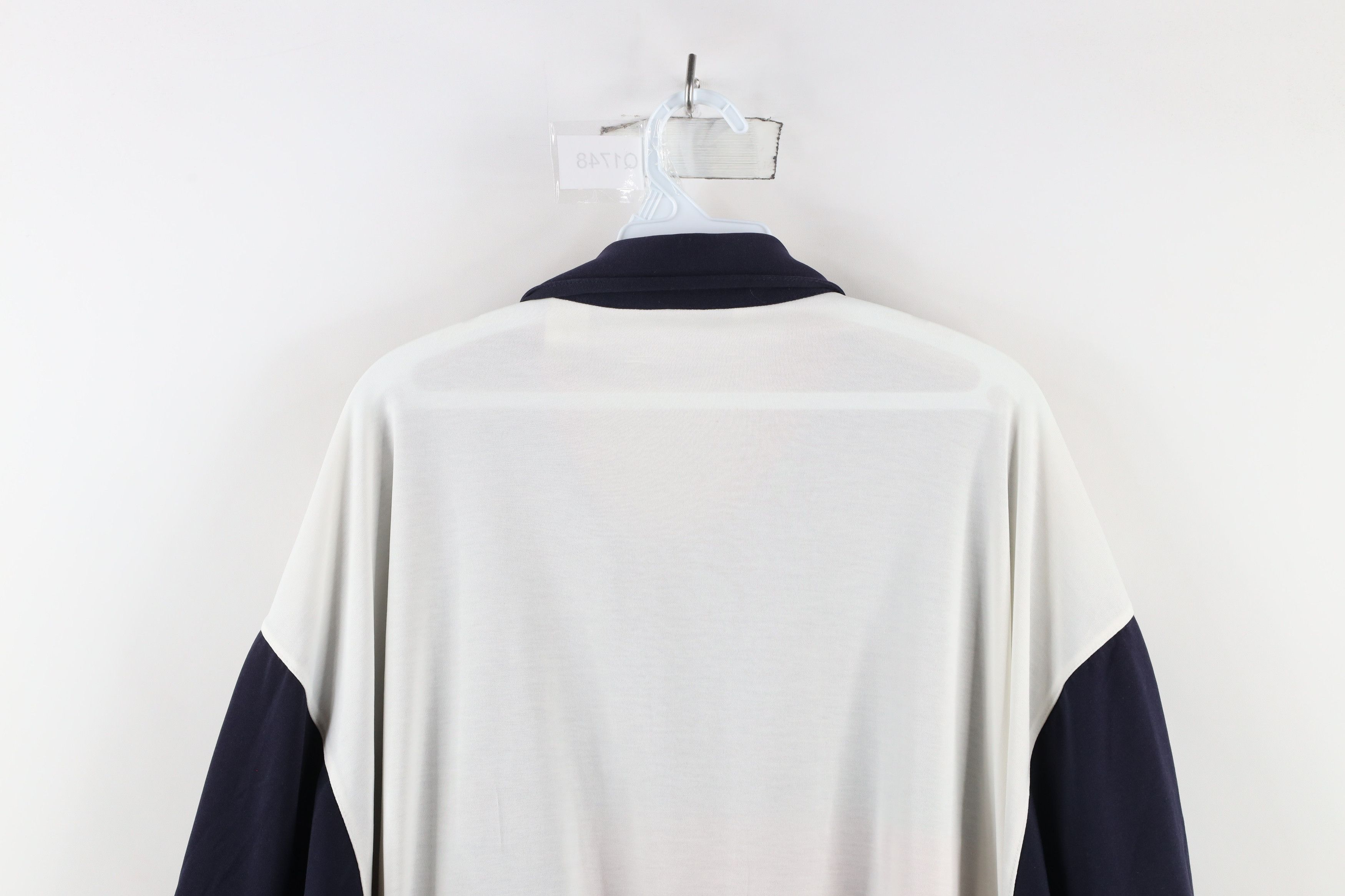 Vintage Vintage 90s Streetwear Block Ribbed Knit Pullover Polo Shirt Size US XXL / EU 58 / 5 - 10 Thumbnail