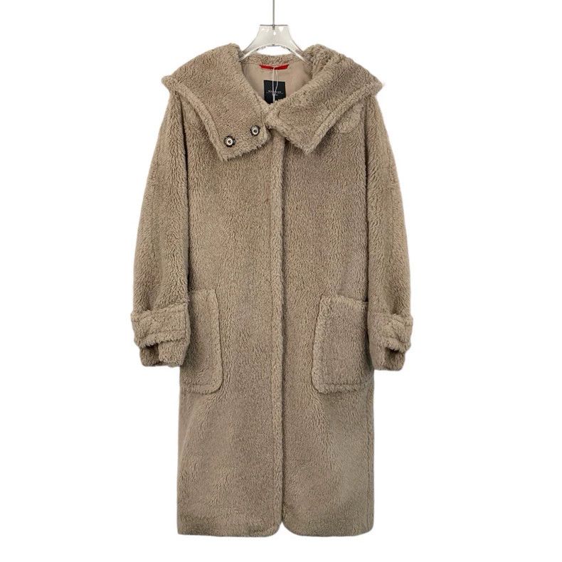 Max Mara Max Mara Brown wool hooded coat Size M / US 6-8 / IT 42-44 - 1 Thumbnail