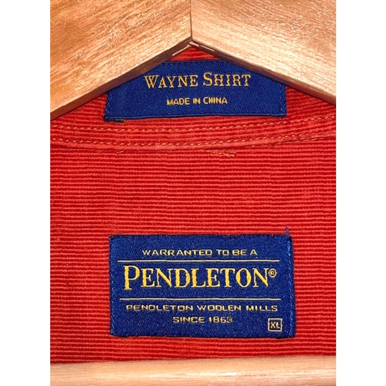 Pendleton Pendleton Wayne Shirt Mens XL Orange Corduroy Button-Up Casual Workwear EUC Size US XL / EU 56 / 4 - 4 Thumbnail
