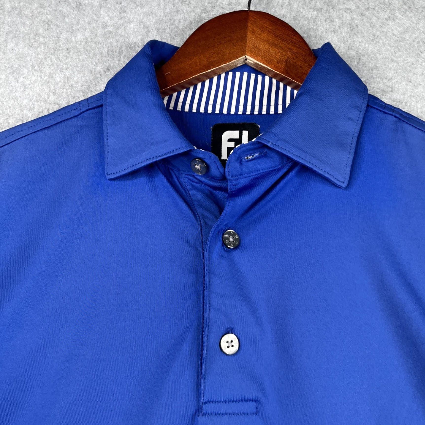 Footjoy Footjoy Polo Shirt Mens M Royal Blue Performance Stretch Golf Shirt Size US M / EU 48-50 / 2 - 3 Thumbnail