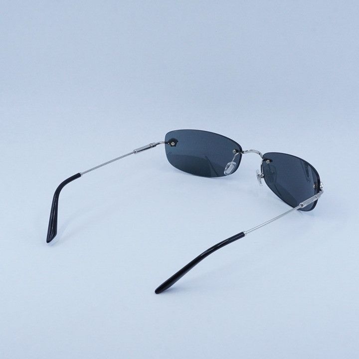 Versace Versace VE2279 100087 Rectangle Sunglasses - Silver Frame Size ONE SIZE - 11 Thumbnail