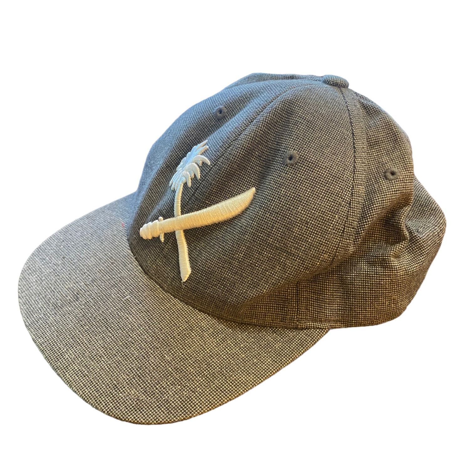 Us Versus Them Us Versus Them Gray Palm Tree Sword Snapback Hat One Size Size ONE SIZE - 2 Thumbnail