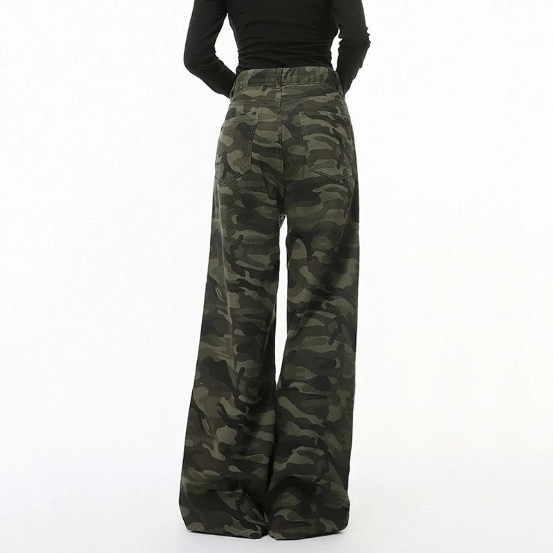Jean Camouflage Printing Male Straight Denim Size US 32 / EU 48 - 2 Thumbnail