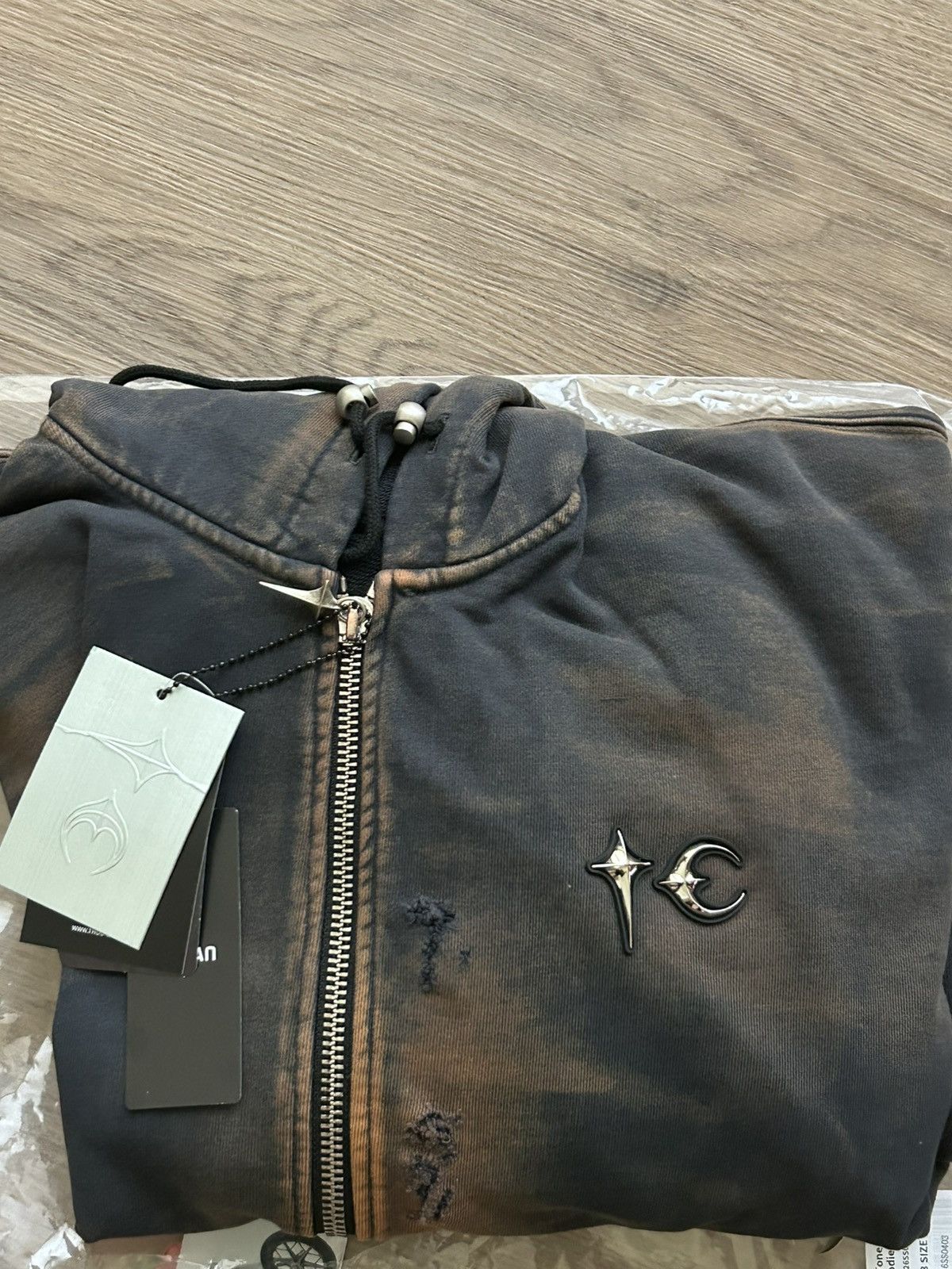 Thug Club Thug Club Two-Tone Washed Zip Hoodie Size US L / EU 52-54 / 3 - 2 Thumbnail