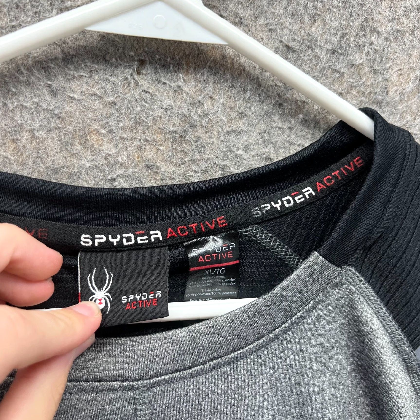 Spyder VINTAGE Spyder Sweatshirt Men XL Gray Crewneck Pullover Active Midweight All Seasons Logo Christmas? Size US XL / EU 56 / 4 - 6 Thumbnail