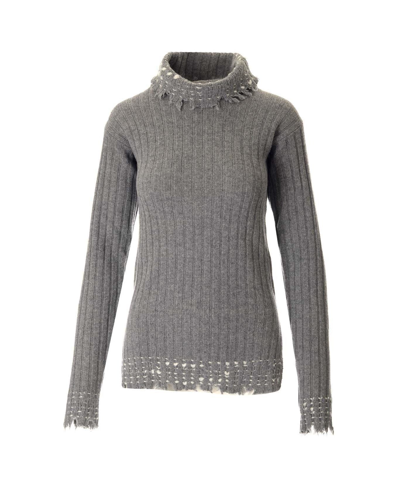 Marni o1y1125 Turtleneck Sweater in Gray Size M / US 6-8 / IT 42-44 - 1 Thumbnail