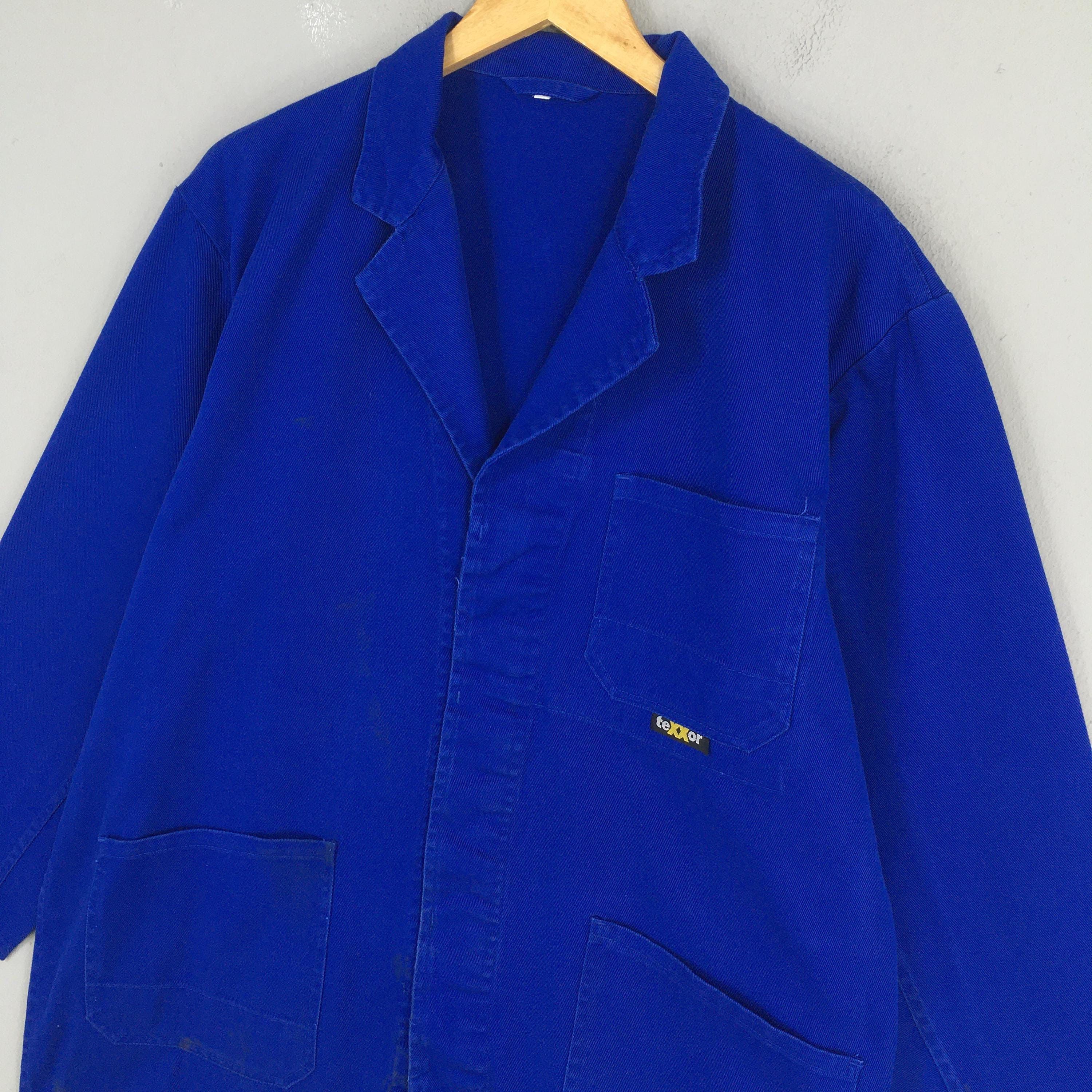 Le Laboureur 80s Cotton Frenchwork Sanforized Indigo Blue Jacket Large Size US L / EU 52-54 / 3 - 3 Thumbnail
