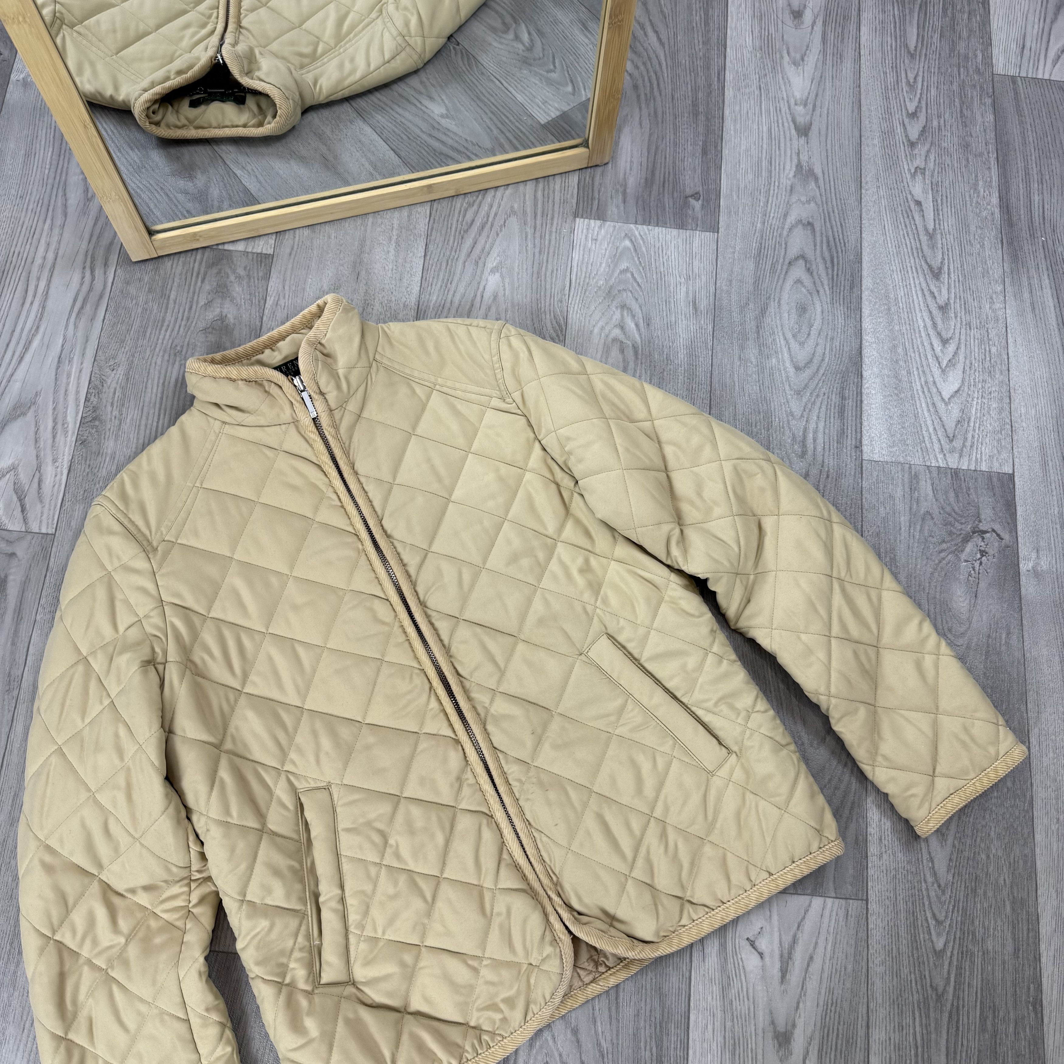 Lauren Ralph Lauren Vintage Lauren Ralph Lauren Women's Beige Quilted Jacket Size M / US 6-8 / IT 42-44 - 5 Thumbnail