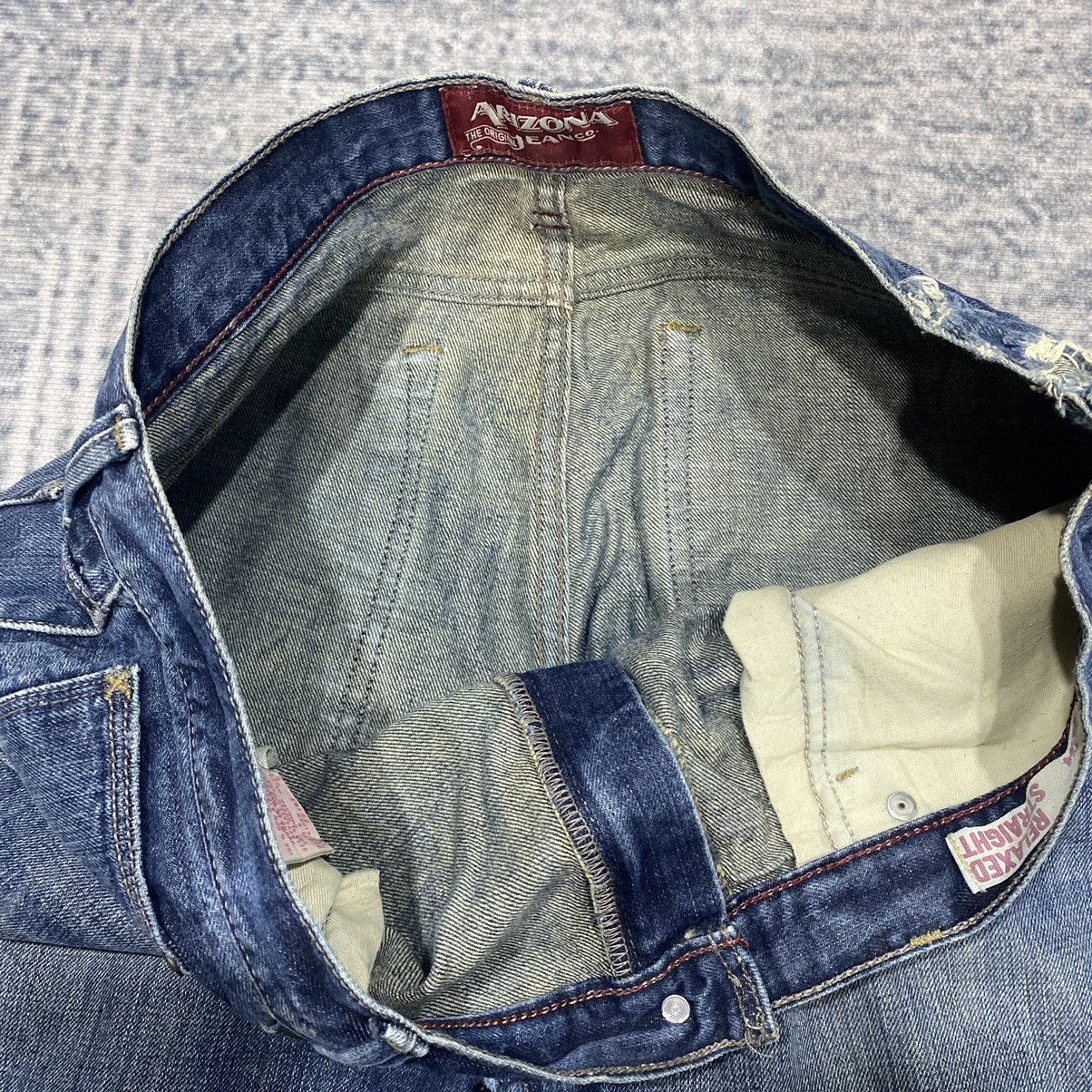 Hysteric Glamour × Japanese Brand × Le Grande Bleu (L.G.B.) Sick☠️ Arizona Mud Wash Relaxed Straight Jeans Denim 90s Size US 38 / EU 54 - 6 Thumbnail