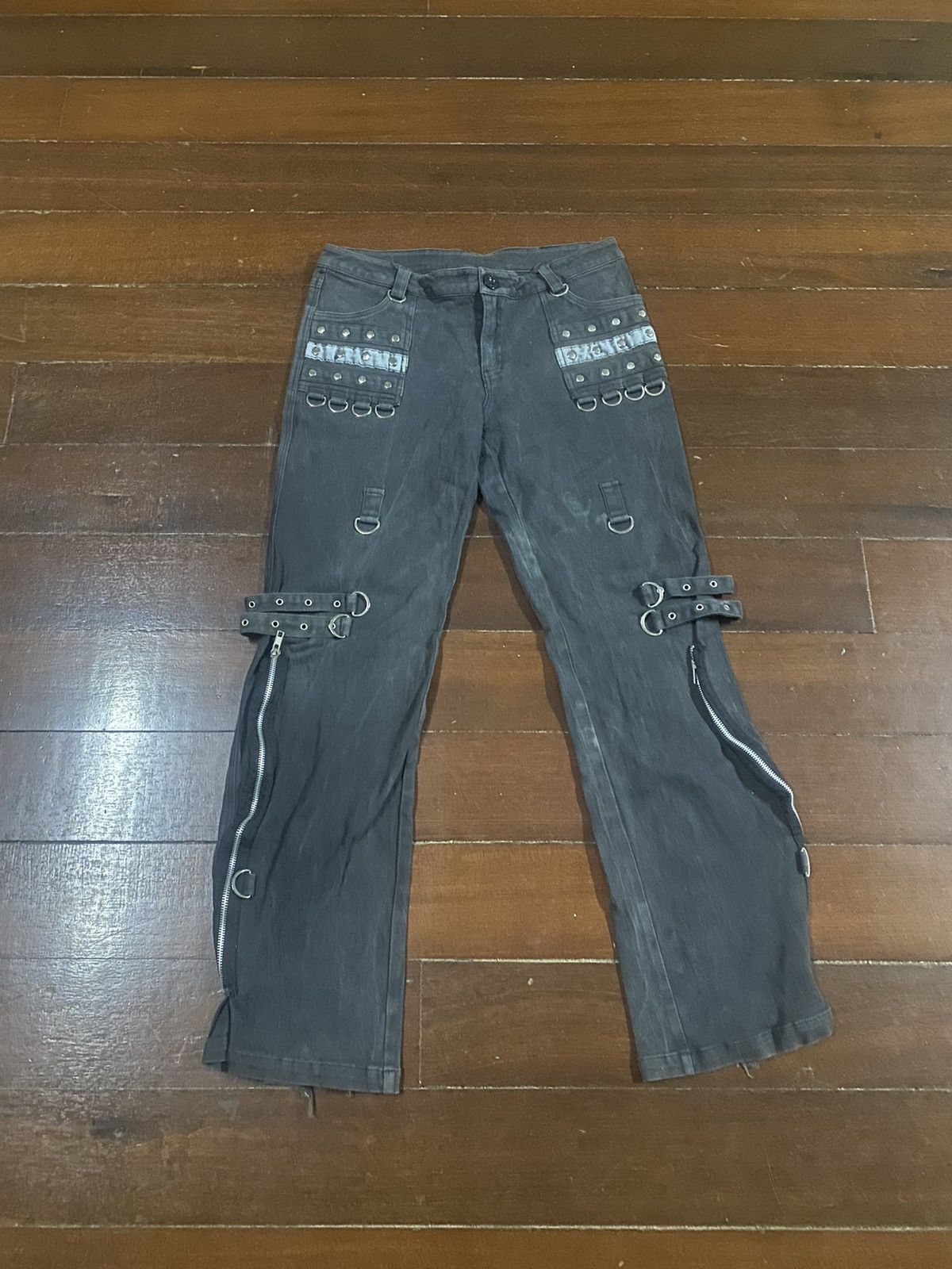 Hysteric Glamour rare punk rave zipper studded punk design Size US 31 - 1 Thumbnail