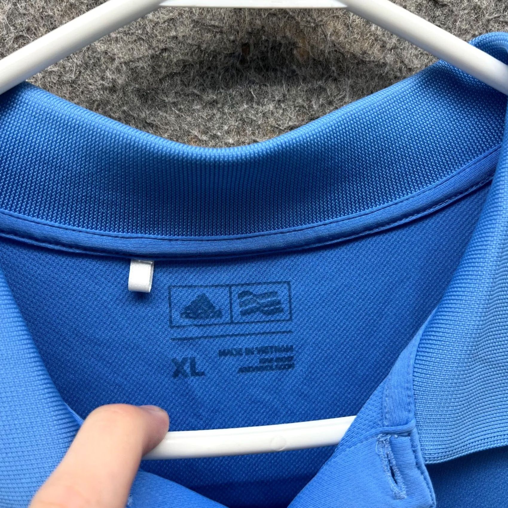 Adidas Adidas Polo Shirt Mens XL Blue Golf Club Logo Short Sleeve Collared Button Shirt Size US XL / EU 56 / 4 - 7 Thumbnail