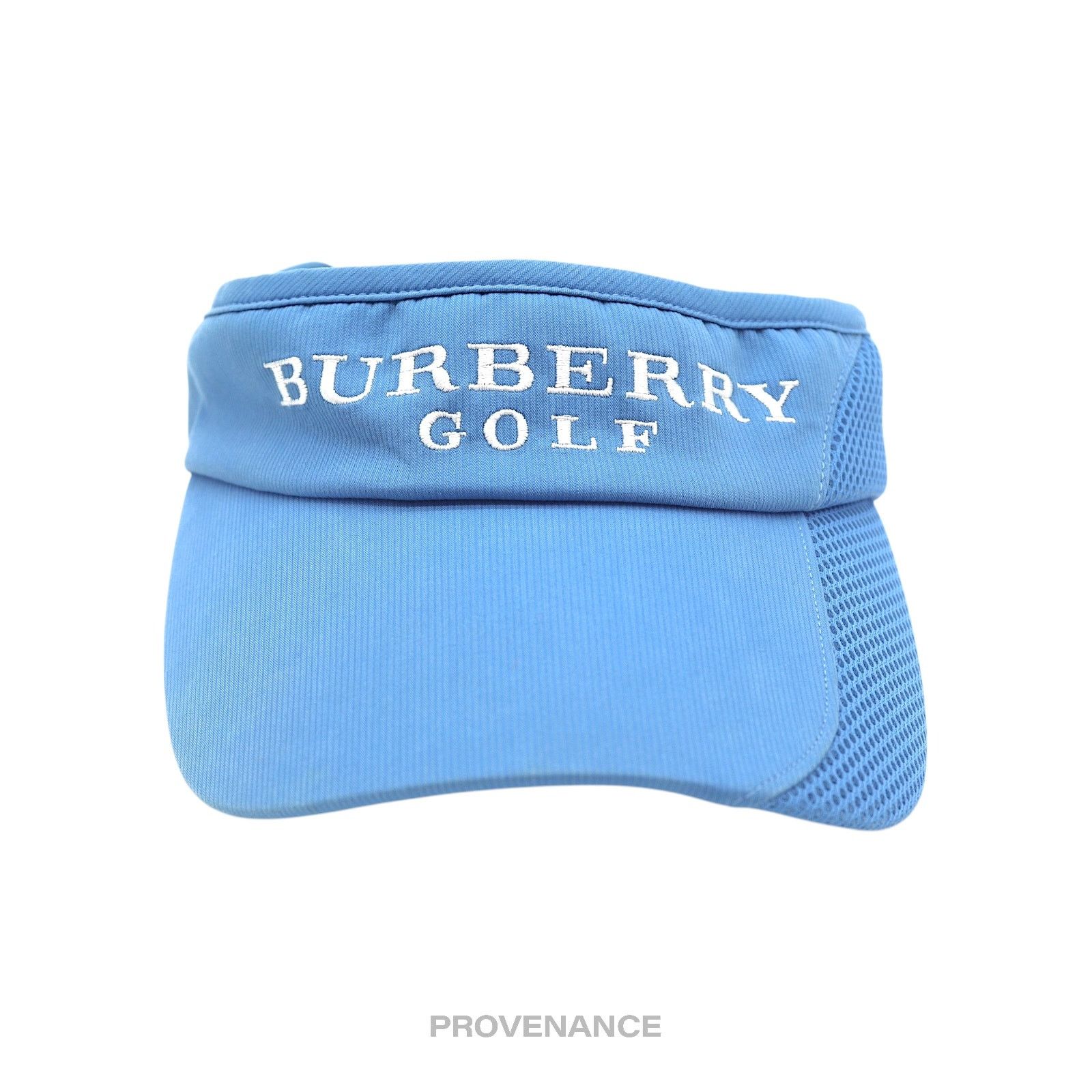 Burberry 🔴 Burberry Golf Logo Embroidered Visor - Sky Blue Size ONE SIZE - 1 Thumbnail
