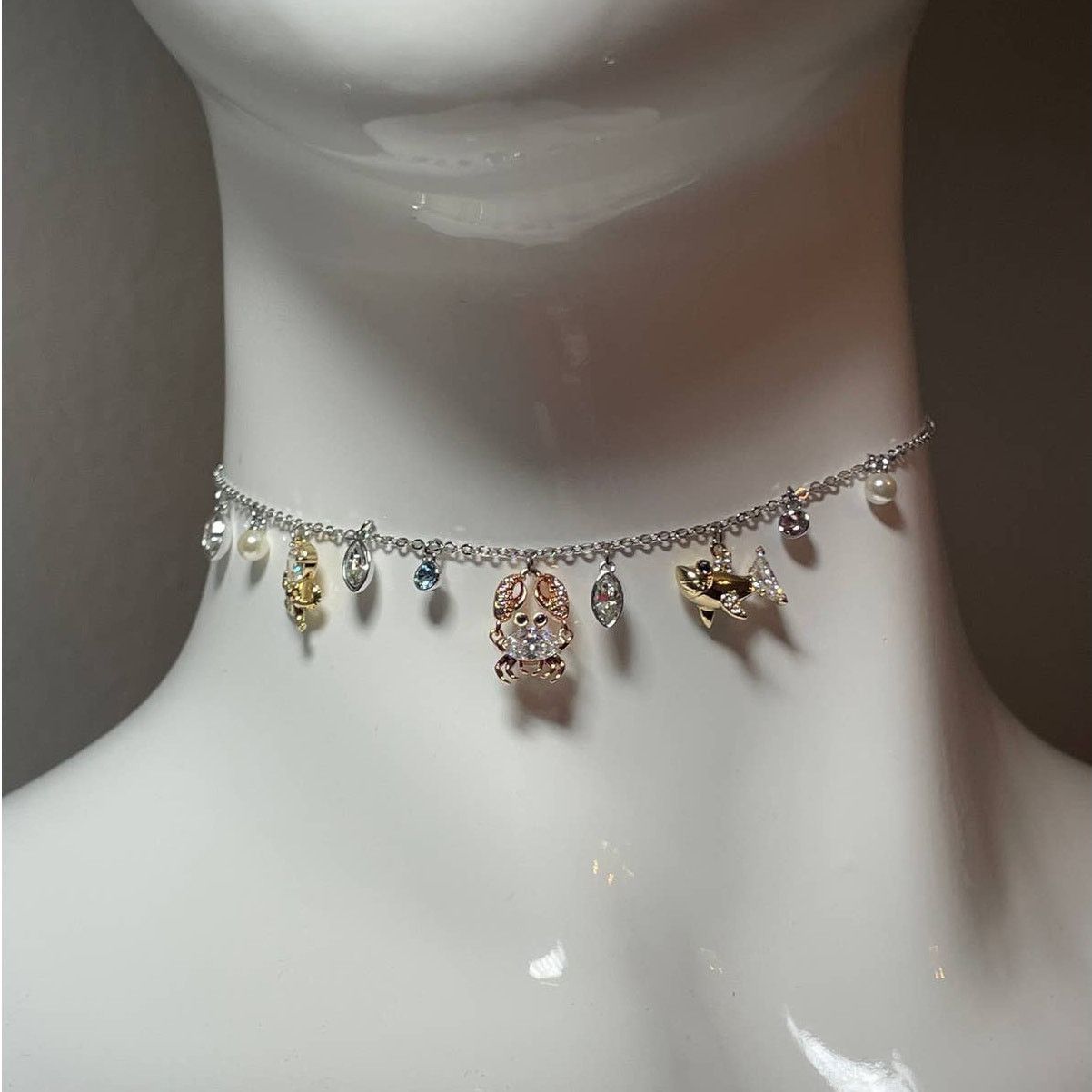 Swarovski Swarovski Ocean Charm adjustable Choker Necklace Size ONE SIZE - 2 Thumbnail