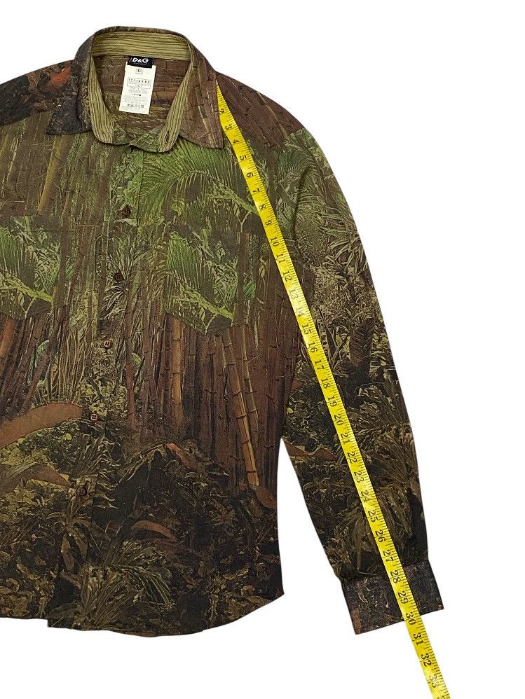 Vintage 90s D&G Safari Print Paper Thin Button Ups Shirt