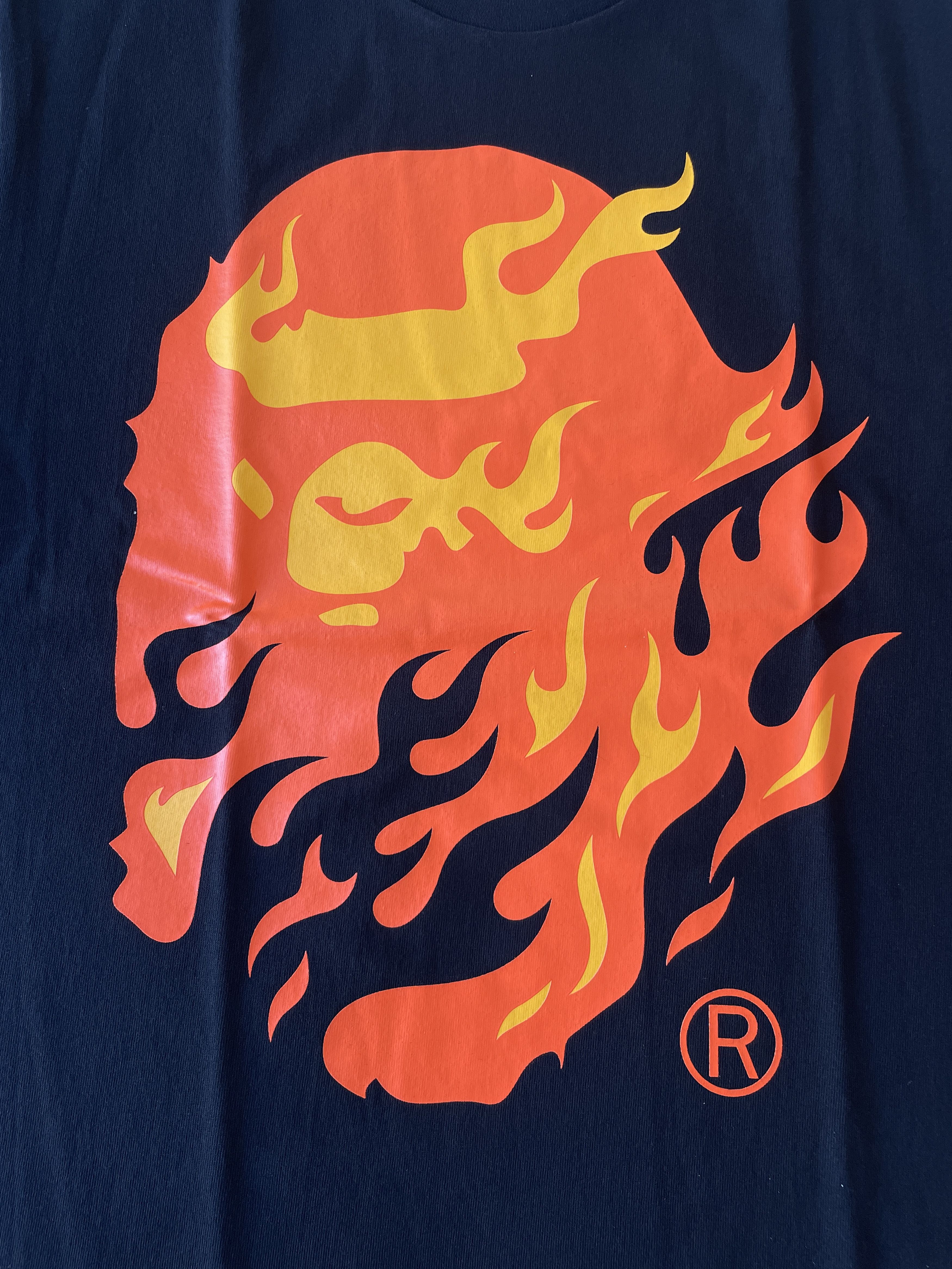 Bape BAPE FLAME APE HEAD TEE Size US M / EU 48-50 / 2 - 3 Thumbnail