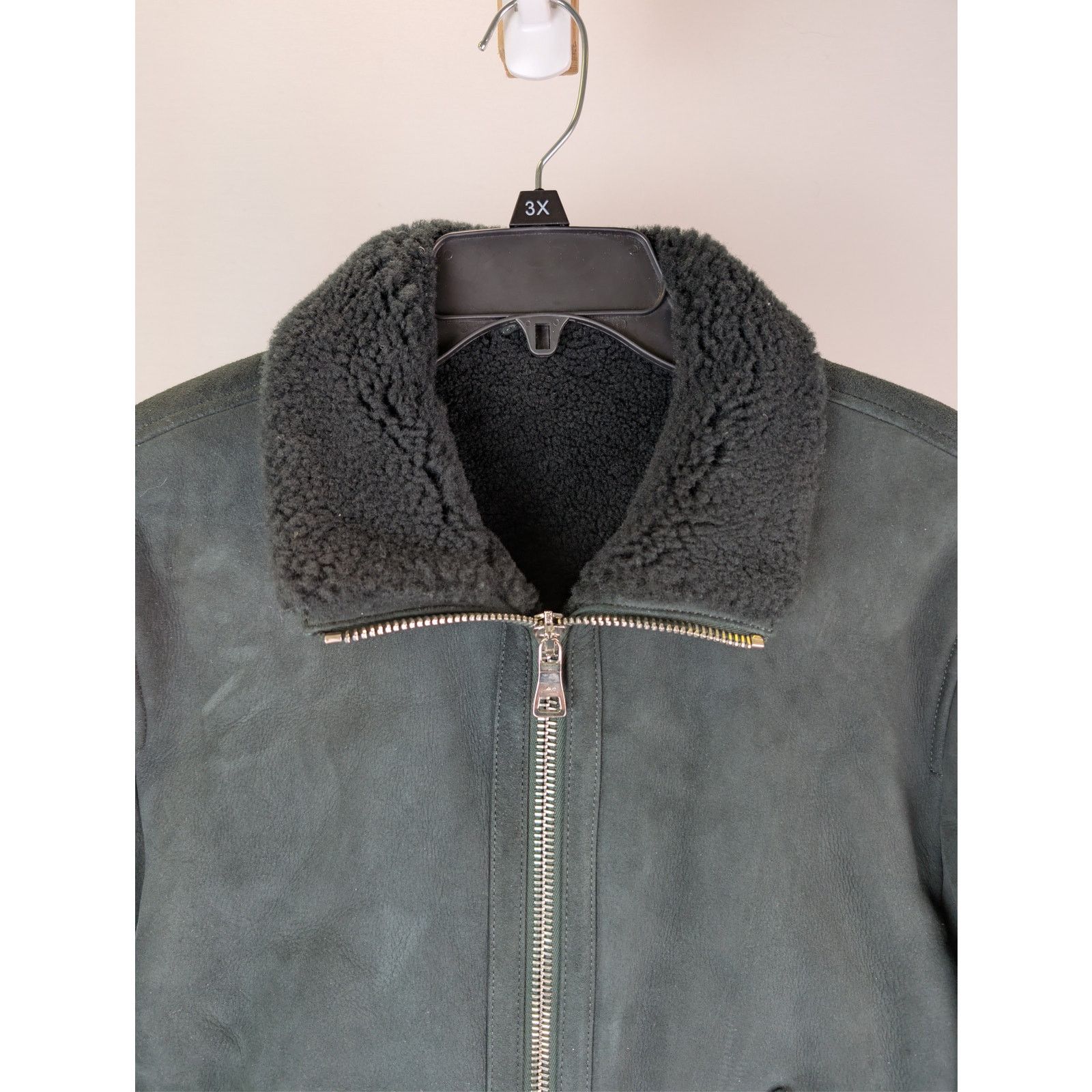 Mr P. o1rshd1 CC20 two-way zip fastening Shearling Jacket in black Size US M / EU 48-50 / 2 - 6 Thumbnail