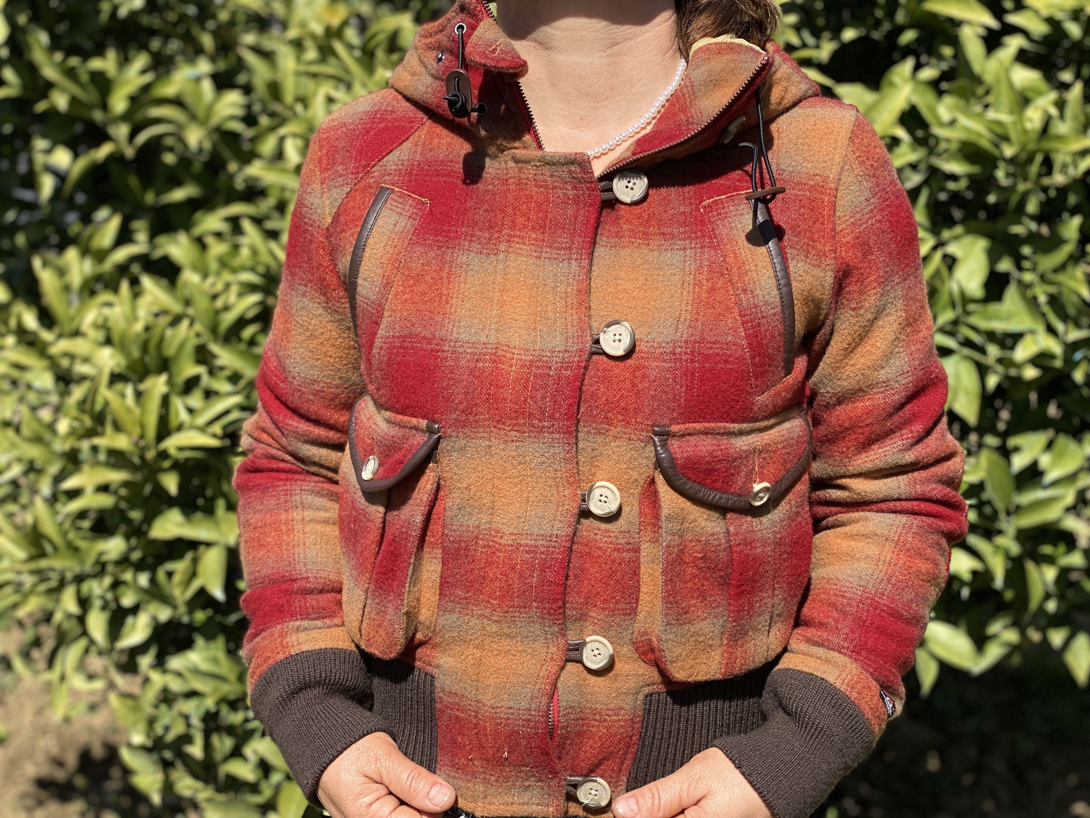 Woolrich Woolen Mills Archive Woolrich Thermolite Short Hooded Coat Plaid Size S Size S / US 4 / IT 40 - 21 Thumbnail