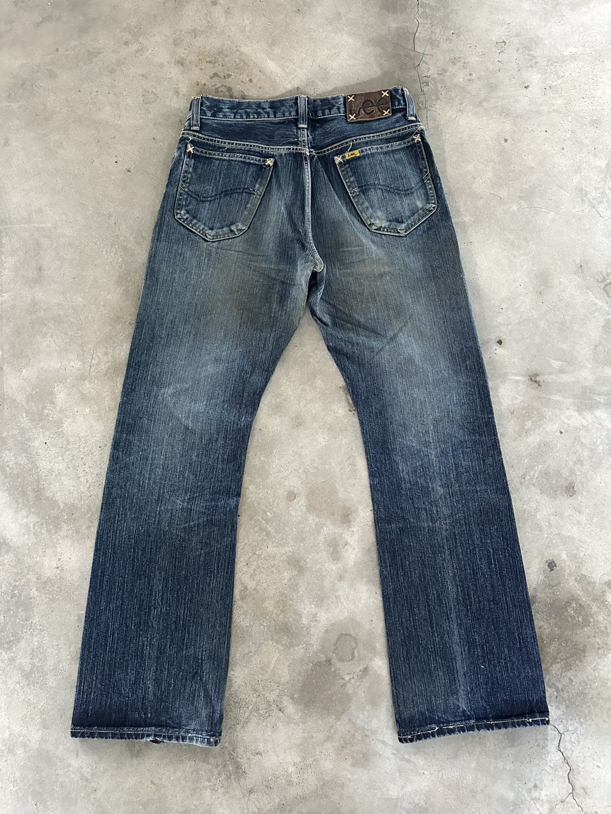 If Six Was Nine Flare Jeans Lee Riders Bootcut Denim Jeans Size US 31 - 2 Thumbnail