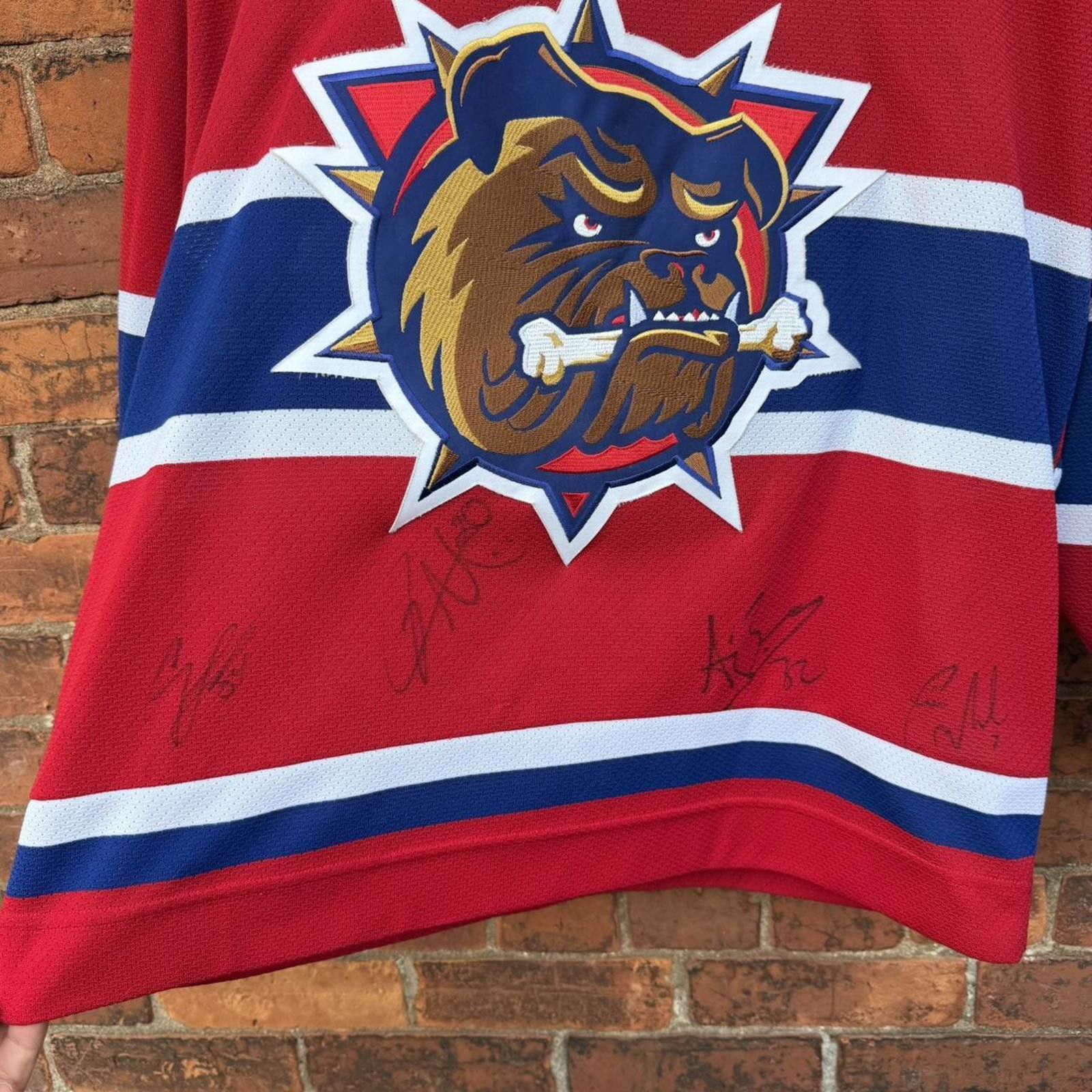Reebok Vintage Hamilton bulldogs autographed jersey M gretzky 00s Size US M / EU 48-50 / 2 - 2 Thumbnail