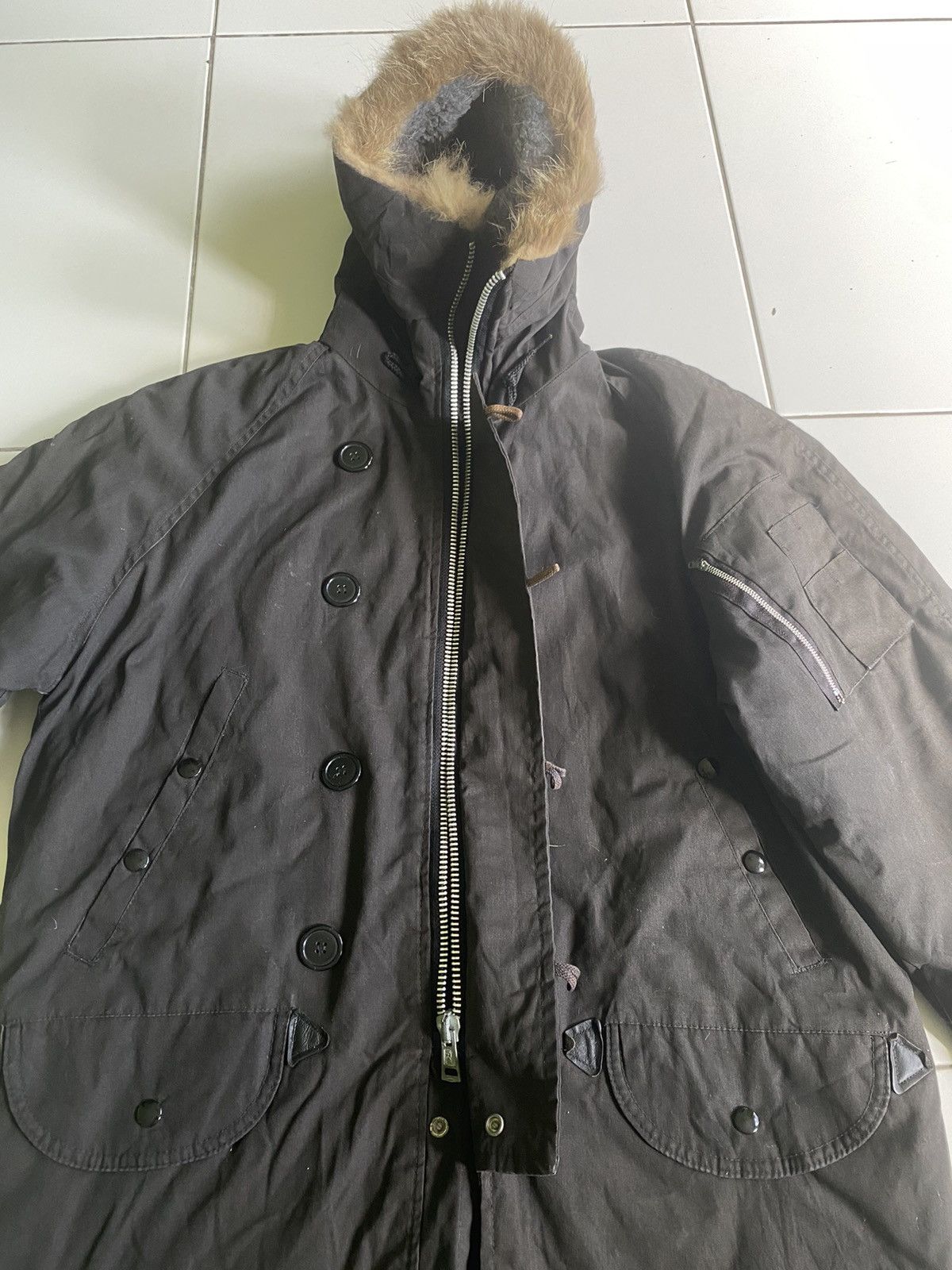 Uniform Bridge VINTAGE 40s CORINTH MFG.CO ARCTIC QUILTED PARKA JACKET Size US M / EU 48-50 / 2 - 5 Thumbnail