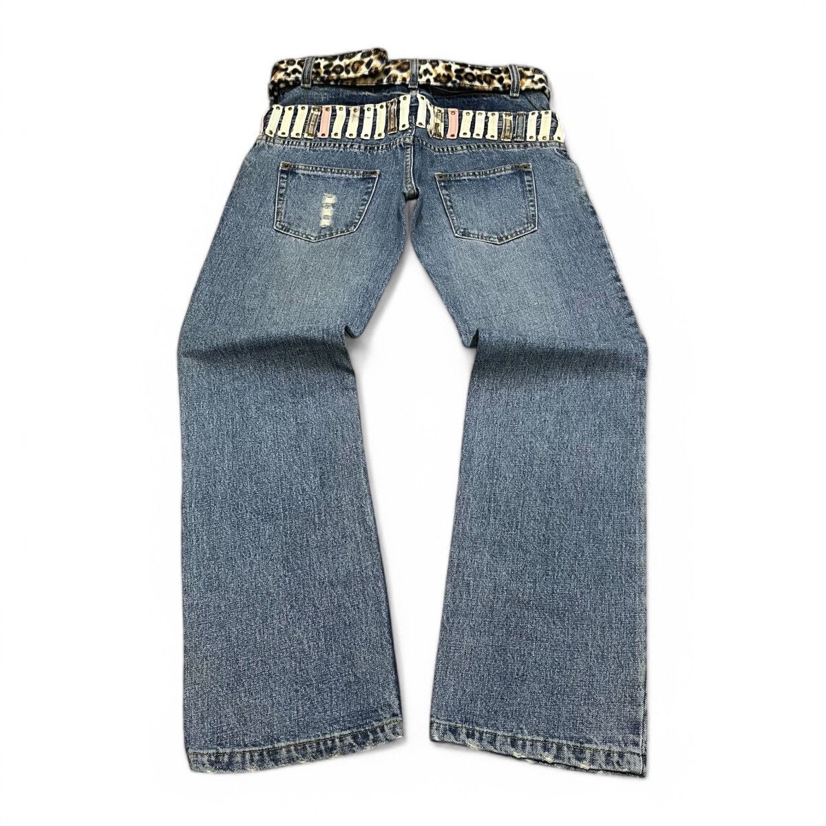 Japanese Brand Y2K Double Waist Denim Pants Mouth Valley Size US 30 / EU 46 - 6 Thumbnail