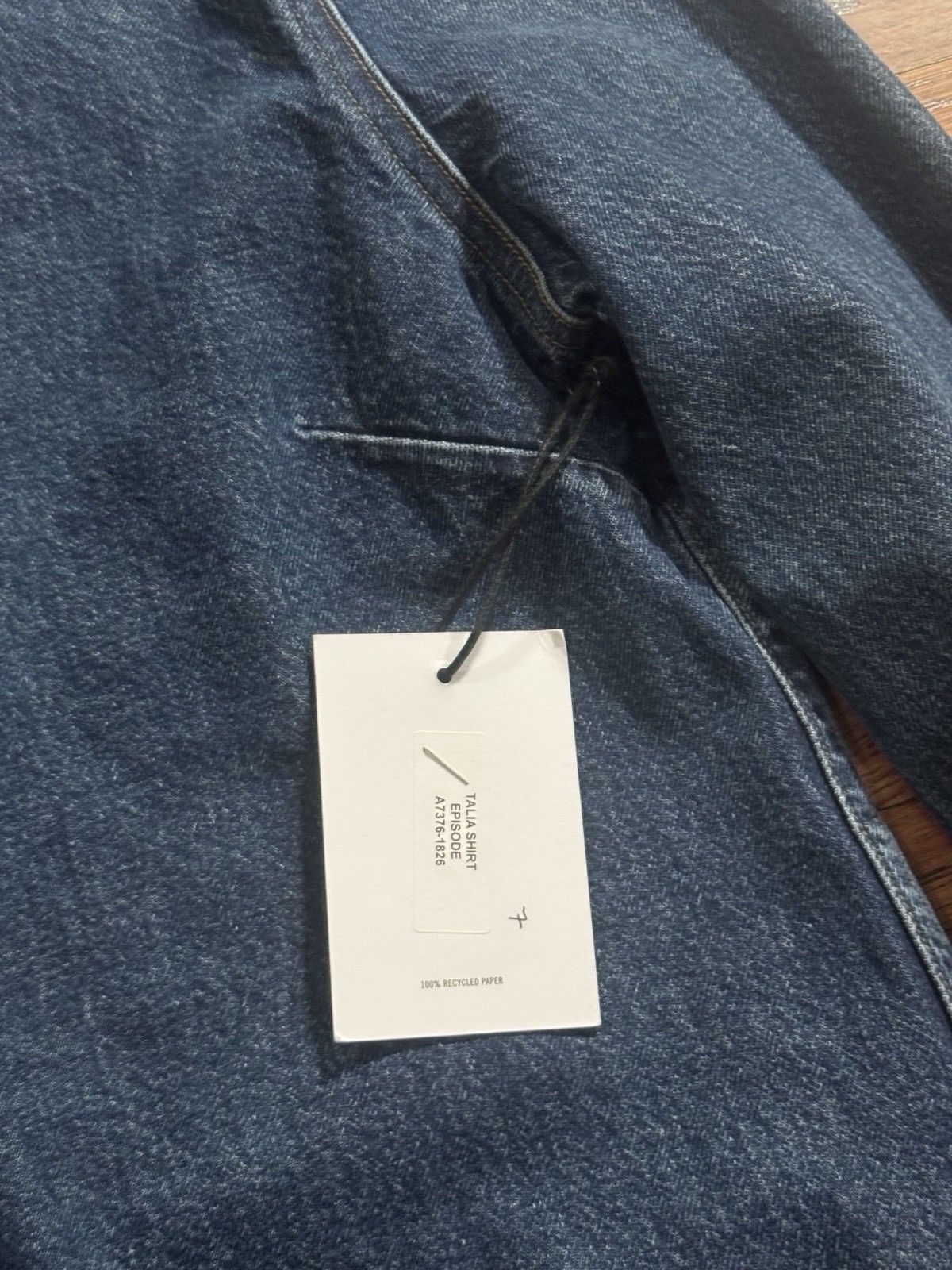 Agolde NWT Women’s AGOLDE TALIA Blue Denim Button Shirt Size Small Size S / US 4 / IT 40 - 2 Thumbnail