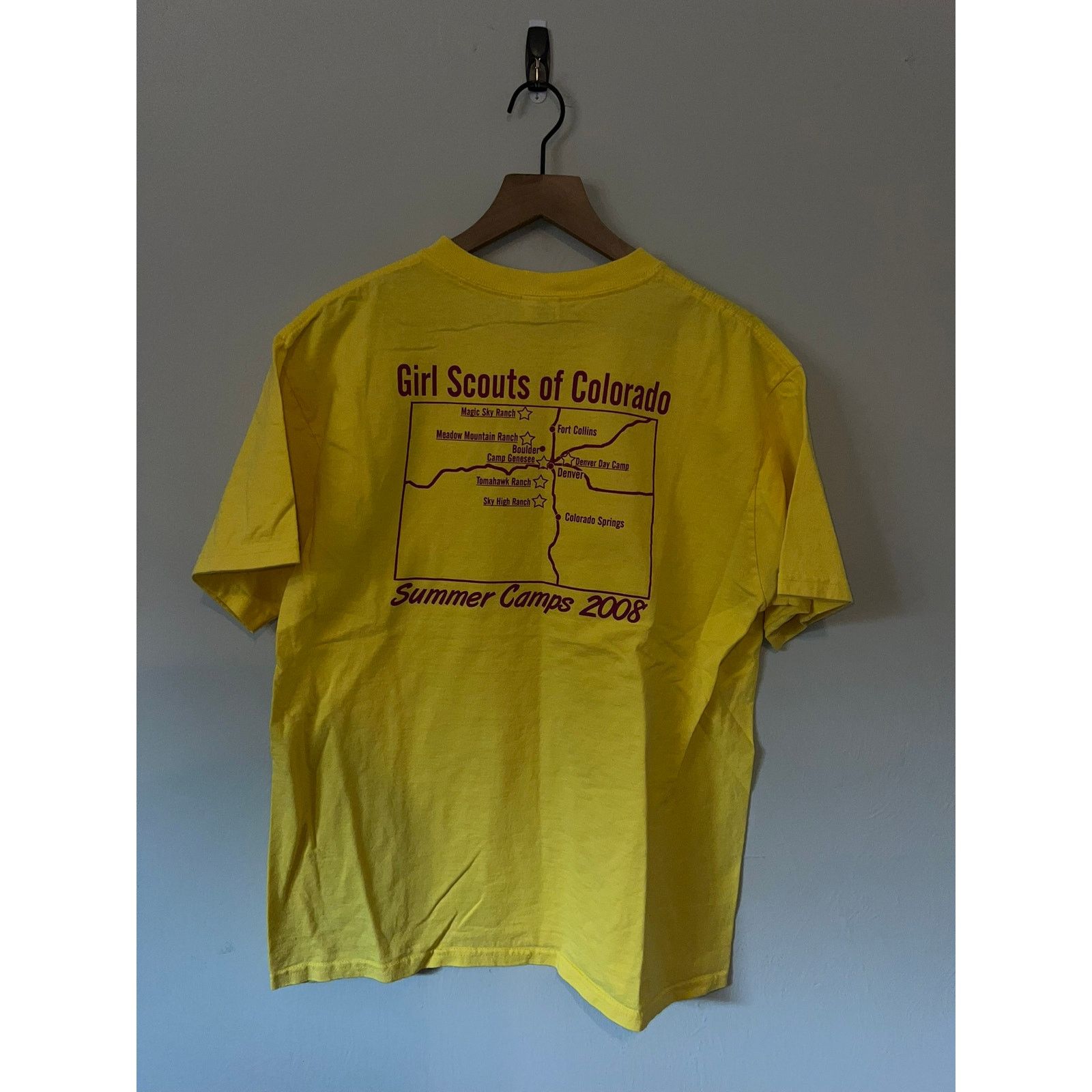Anvil Vitnage Girl Scouts Colorado Shirt Summer Camp 2008 Tee L Size US L / EU 52-54 / 3 - 5 Thumbnail