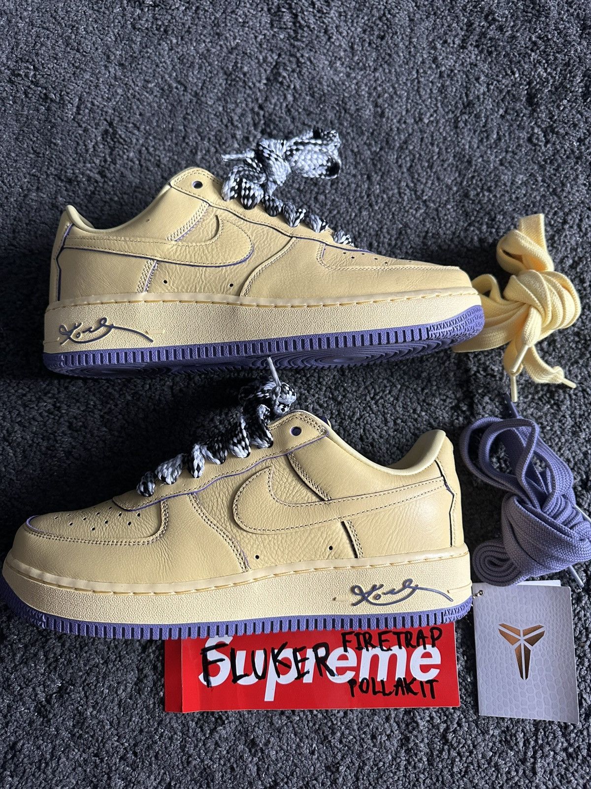 Nike Kobe Bryant x Air Force 1 Low Protro "Soft Yellow" Size US 10 / EU 43 - 2 Thumbnail