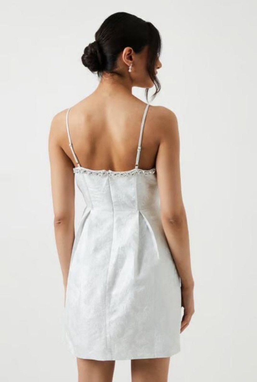 Other Coast Bridal Jacquard Crystal Corset Mini Dress Size US 12 Size L / US 10 / IT 46 - 5 Thumbnail