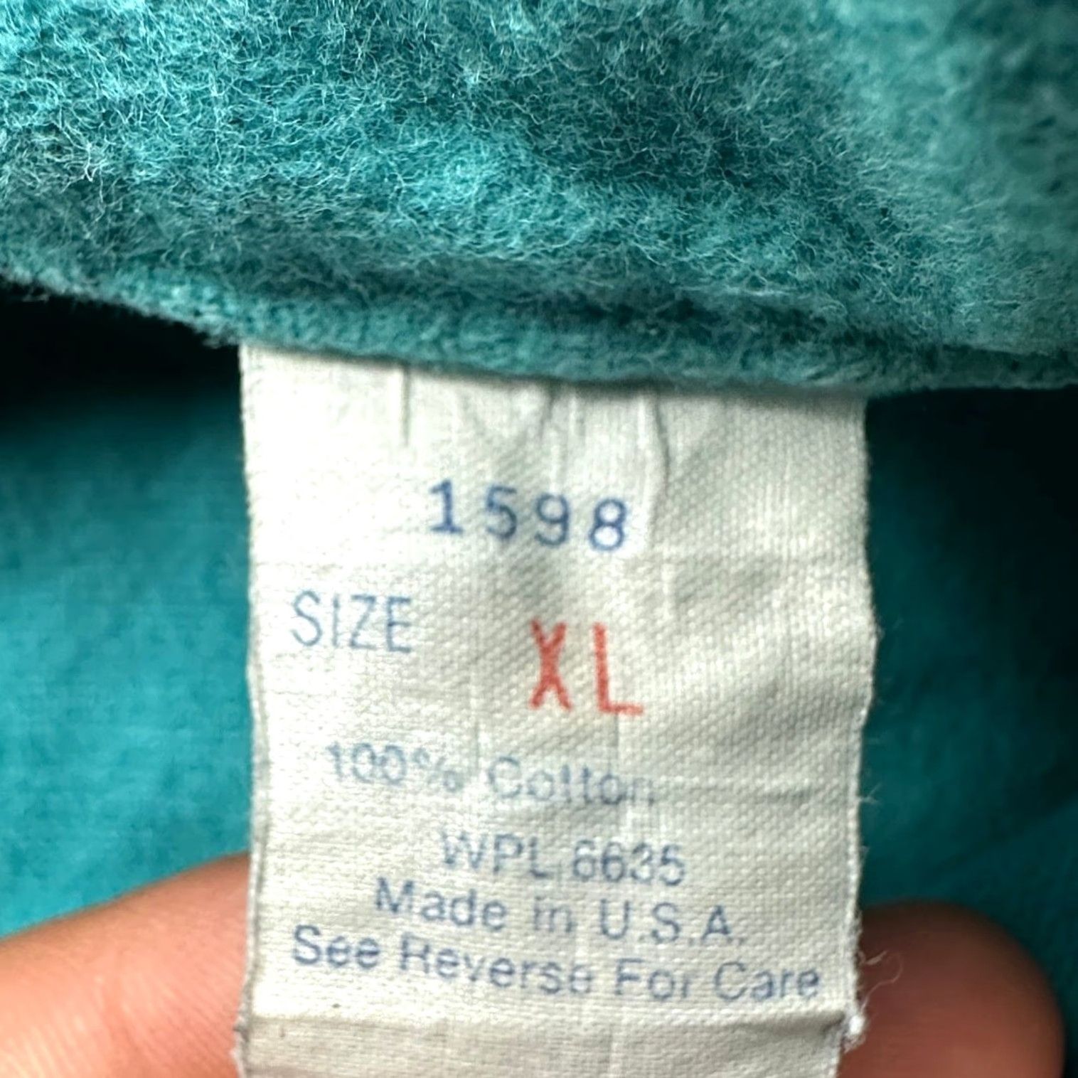 Vintage VINTAGE Woolrich Chamois Flannel Long Sleeve Shirt Mens XL Teal Green Size US XL / EU 56 / 4 - 3 Thumbnail