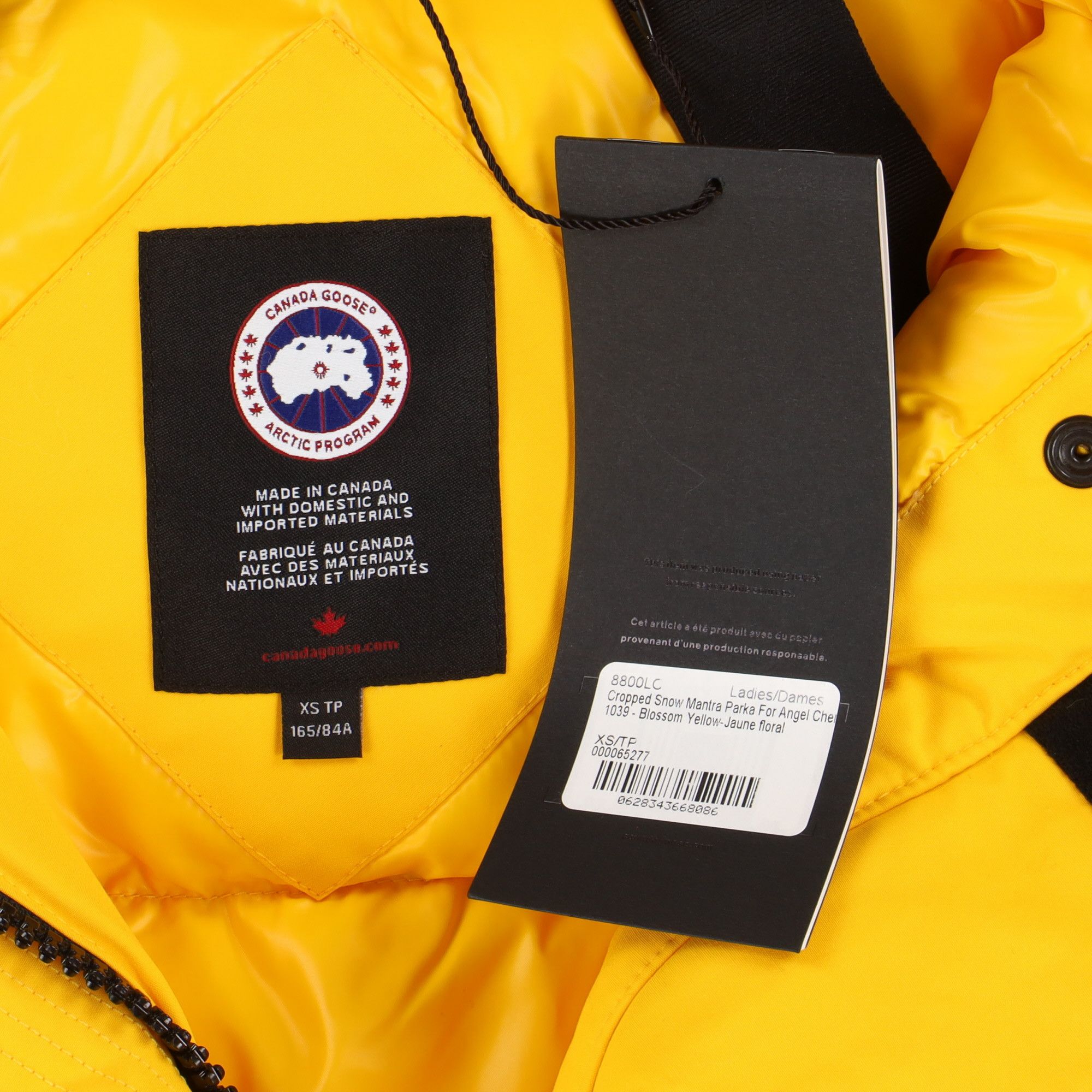 ANGEL CHEN × Canada Goose Yellow Snow Mantra Cropped Jacket Size XS / US 0-2 / IT 36-38 - 6 Thumbnail
