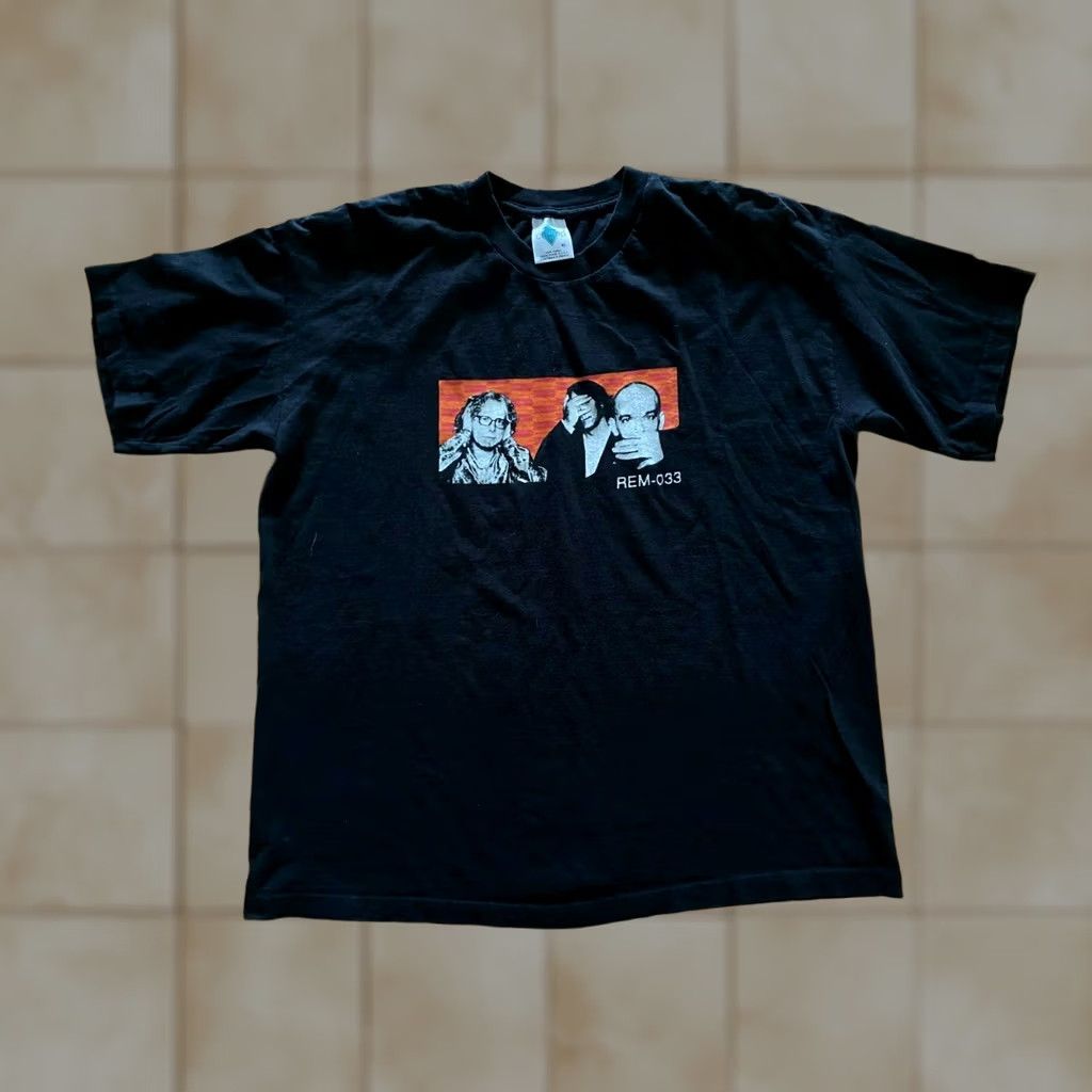Doublet VTG REM-033 Concert Tour T Shirt 1999 Double Sided Sz XL Champ Brand USA Made Shirt Unisex 1990s Black Short Sleeve Graphic Tee Size US XL / EU 56 / 4 - 1 Thumbnail