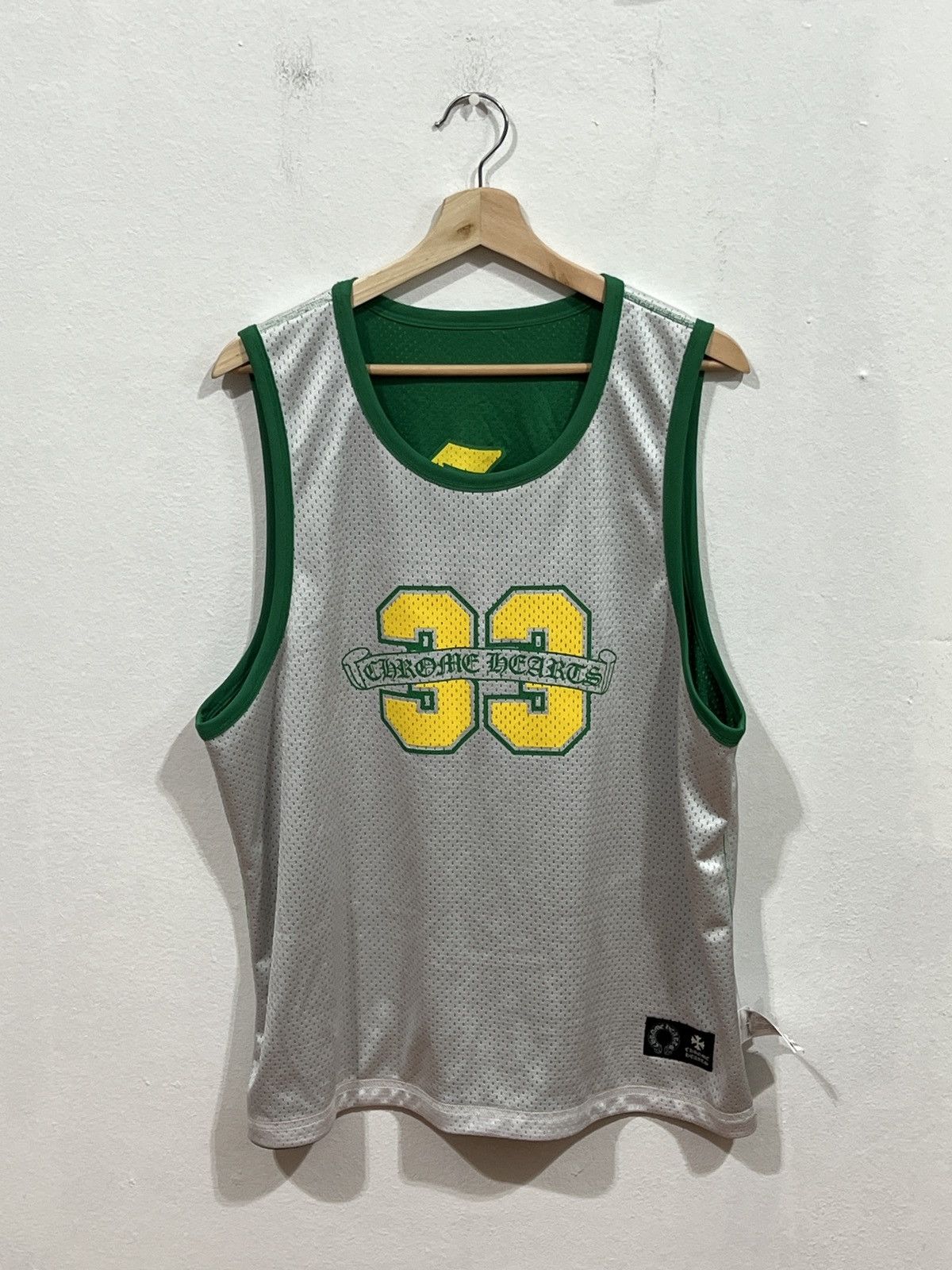 Chrome Hearts Chrome Hearts Basketball Green/Yellow Jersey Size US M / EU 48-50 / 2 - 9 Thumbnail