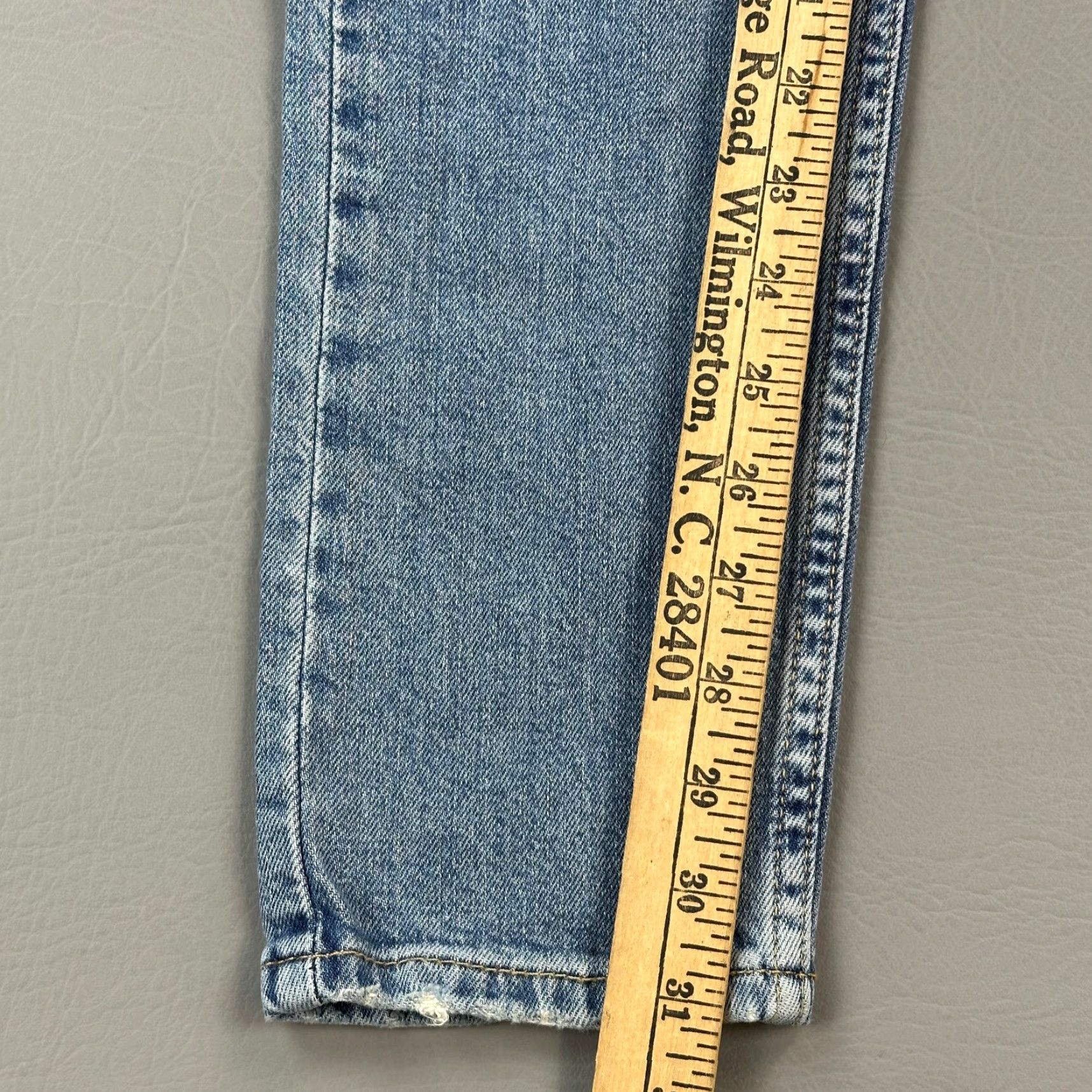 Levi's Levi's 512 Jeans Mens 28x32 Light Wash Denim Slim Taper Fit Distressed Flex Jeans Size US 28 / EU 44 - 3 Thumbnail