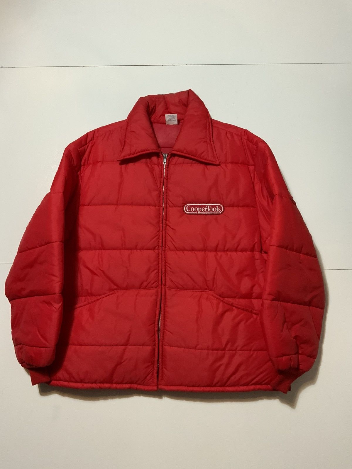 Vintage Vintage 70s Cap N Jac Cooper Tools Quilted Zip Puffer Jacket Size US XL / EU 56 / 4 - 1 Thumbnail