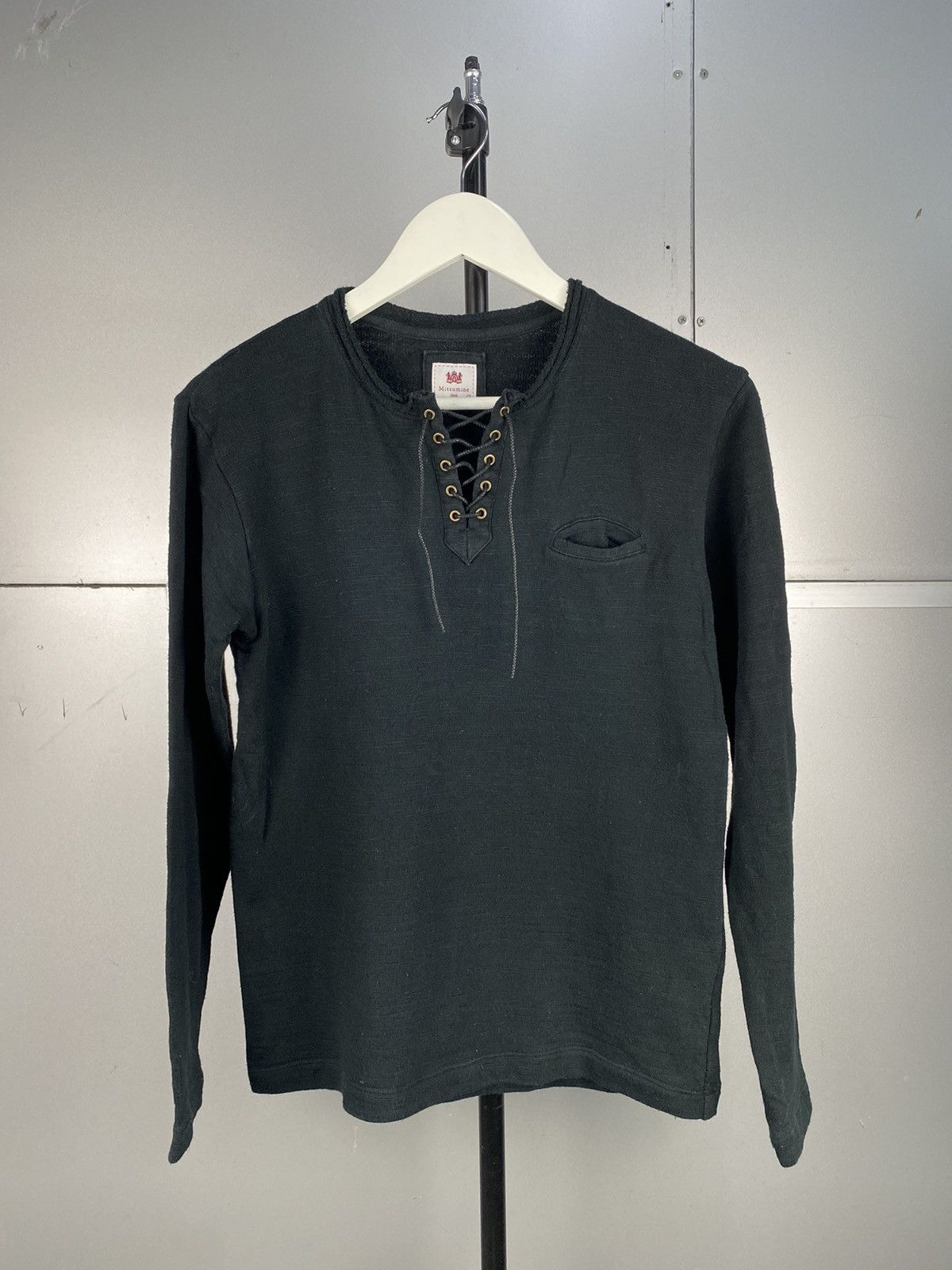 Japanese Brand Mitsumine Lace up Pocket Tshirt Size S / US 4 / IT 40 - 5 Thumbnail