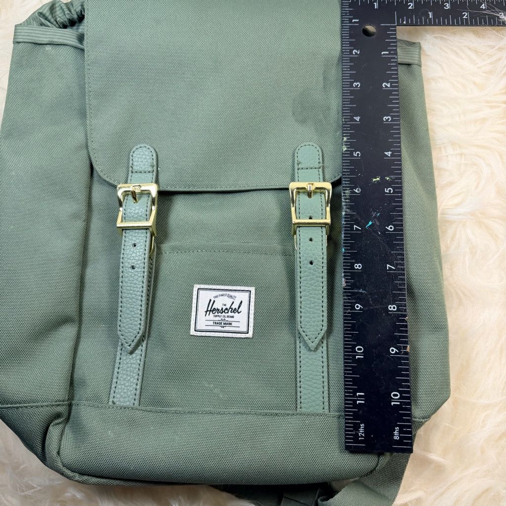 The Unbranded Brand Herschel Backpack – Sage Green Classic w/ Buckle Detail Size ONE SIZE - 6 Thumbnail