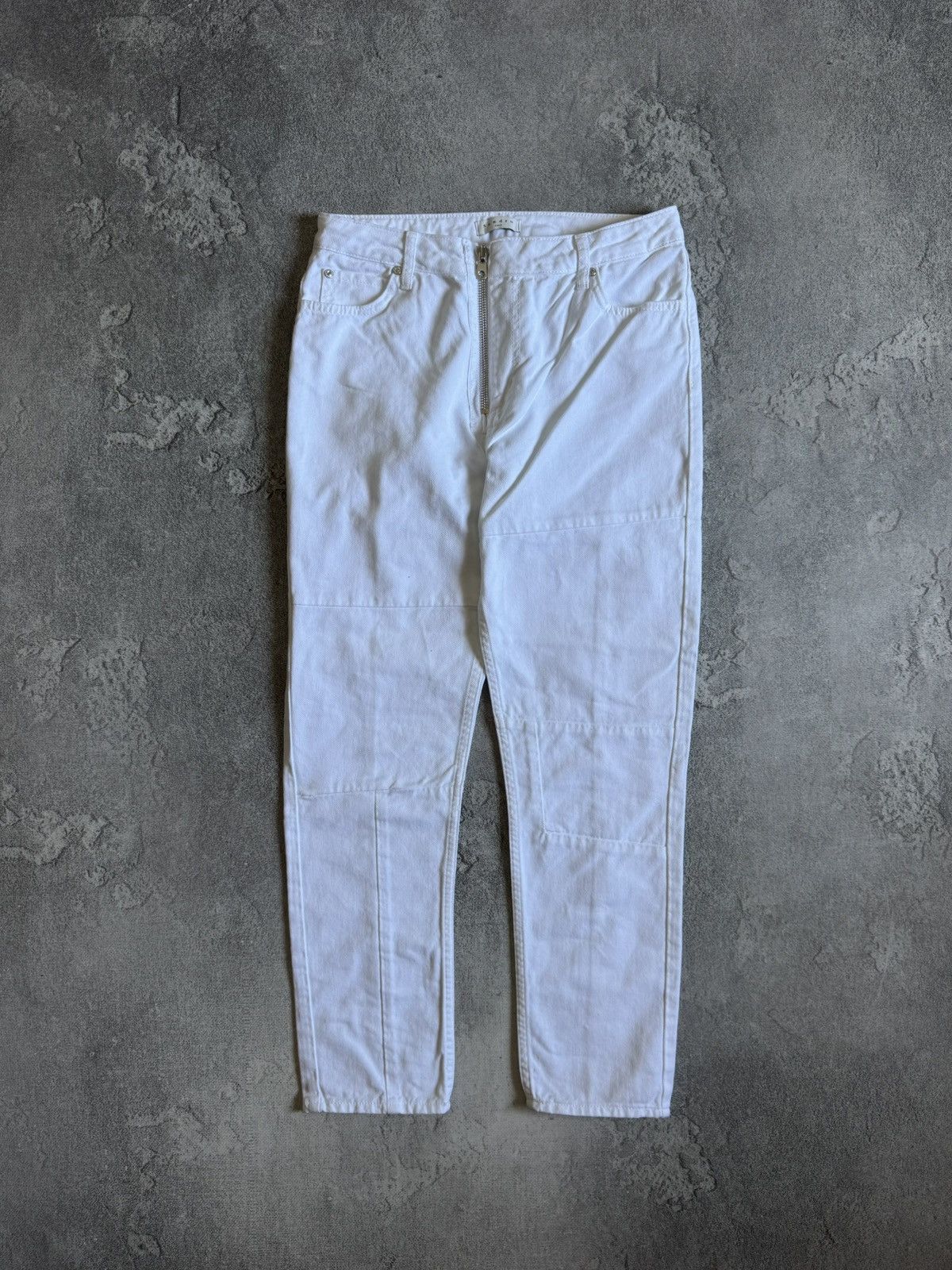 Sandro Sandro Paris White Slim Fit Tapered Denim Jeans Size 40 Size 27" / US 4 / IT 40 - 1 Thumbnail