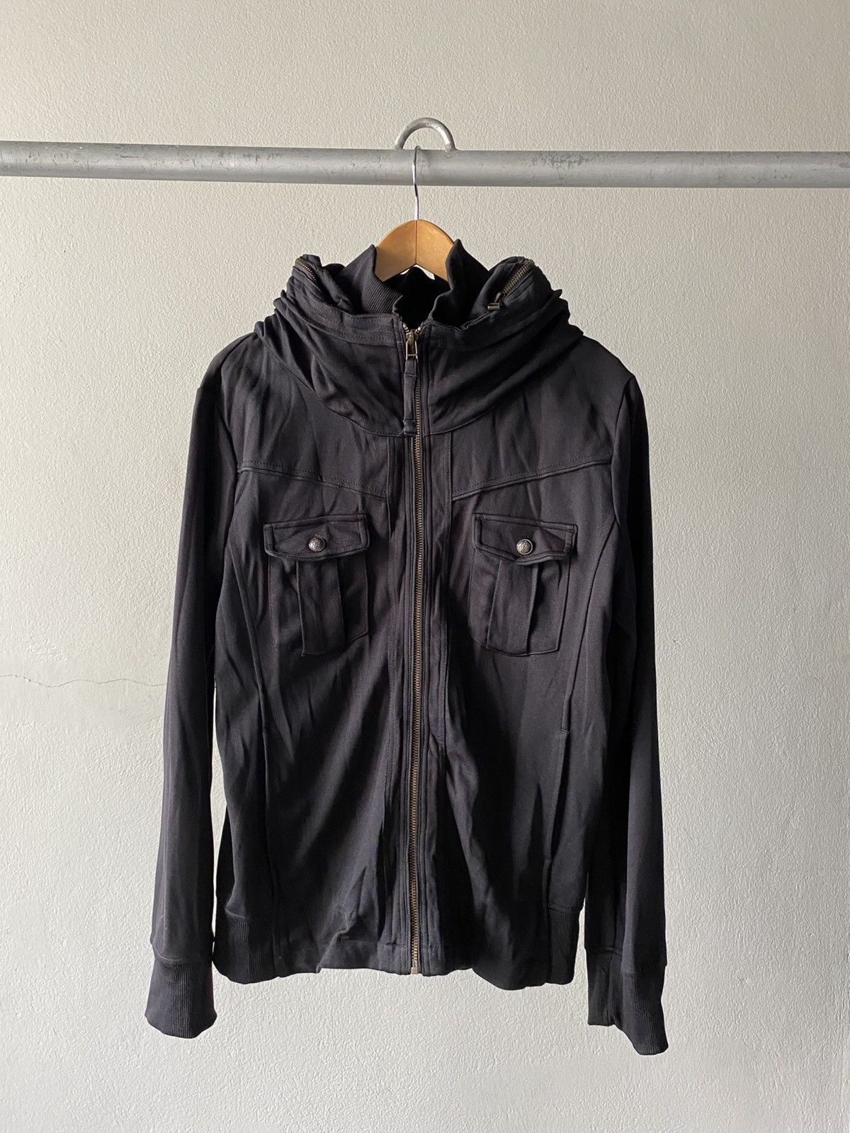 Other Crazy Devil Black Punk Zip Hoodie Jacket with Front Pockets. Size US S / EU 44-46 / 1 - 15 Thumbnail